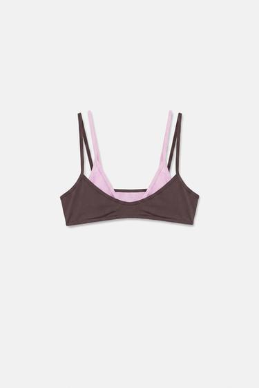 Double bikini top — Brown 4