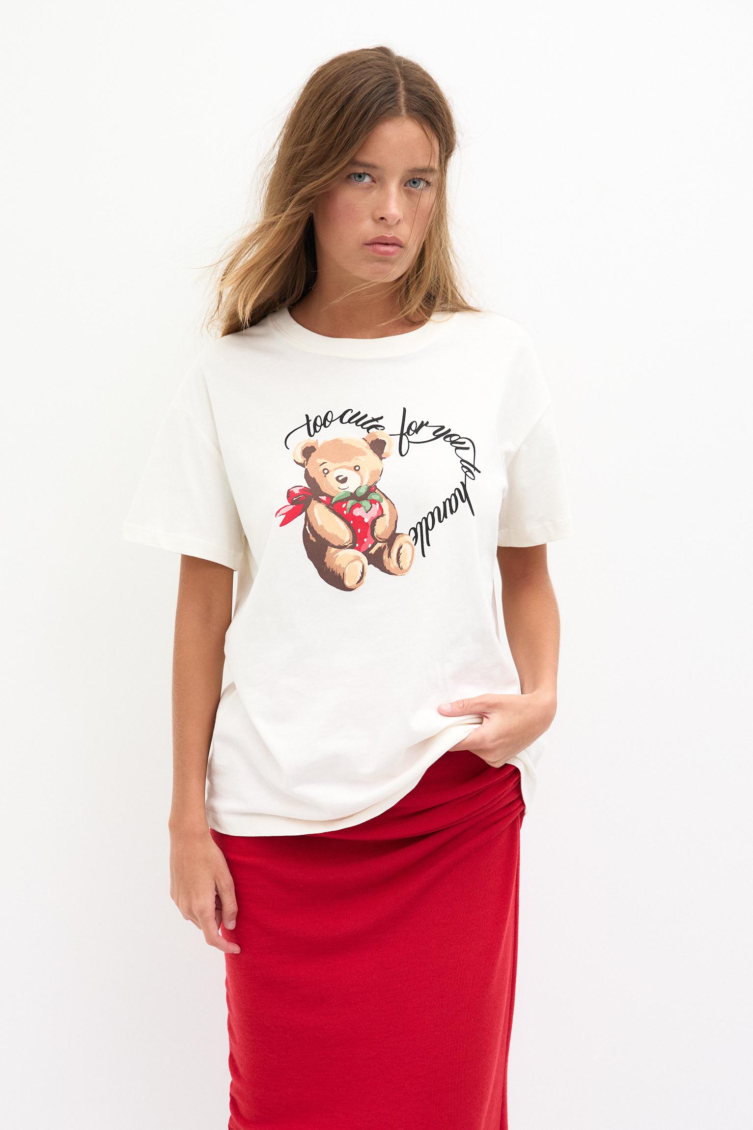 Camiseta fashion osos amorosos pull and bear