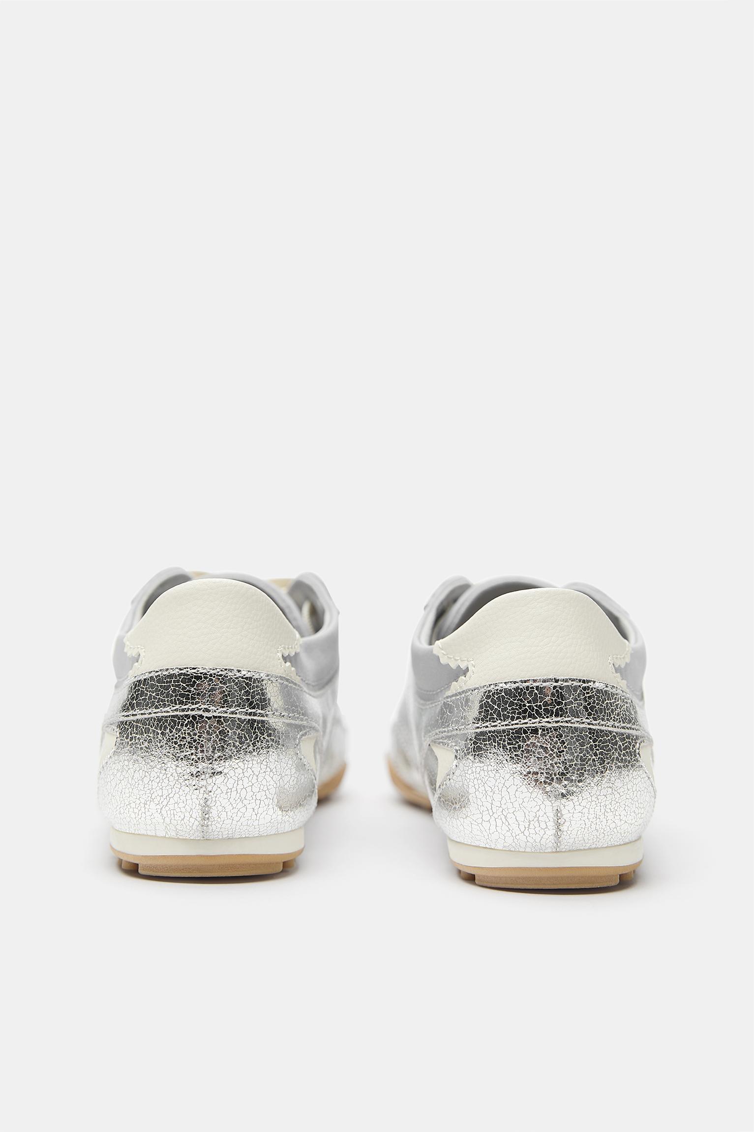 Metallic trainers — Silver