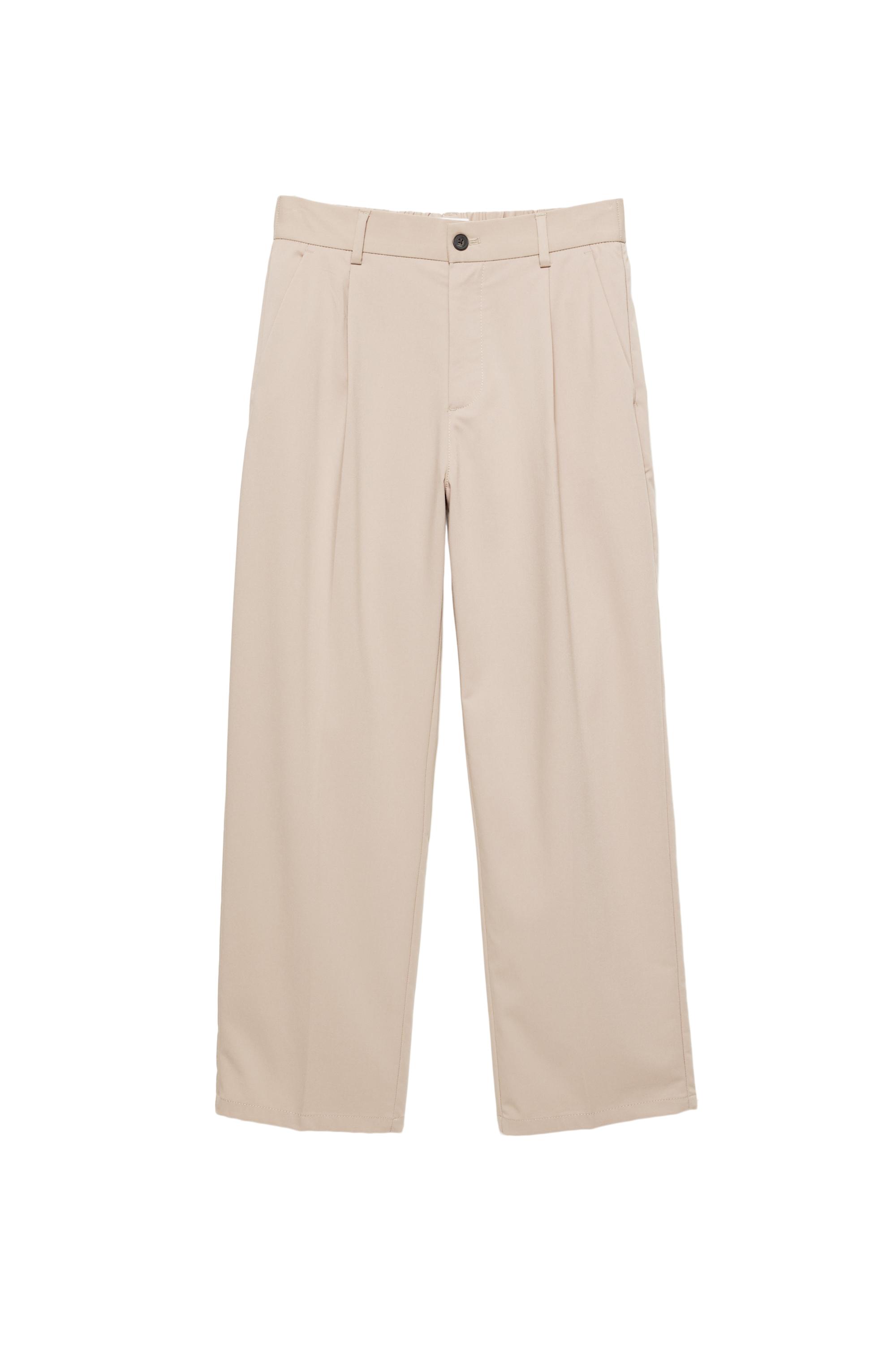 Tailored fit geniş paça pantolon - Görsel 43