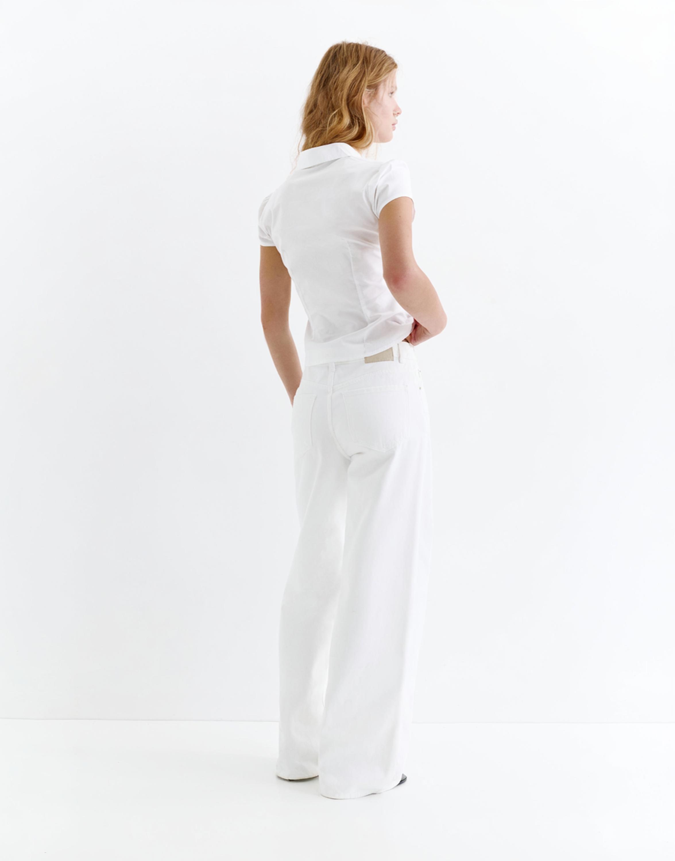 Slim fit short sleeve shirt — White