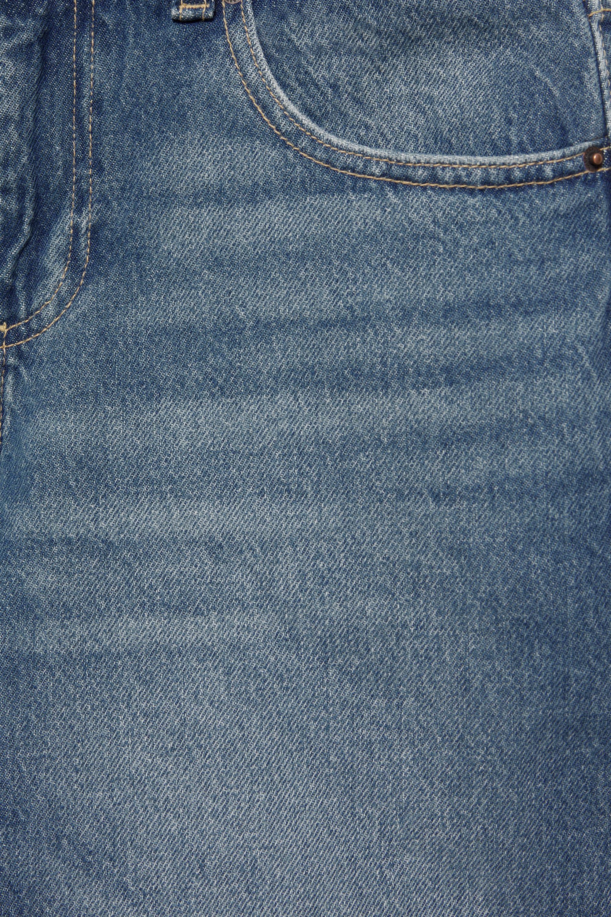Low-rise denim Bermuda shorts — Medium blue (alternate view)