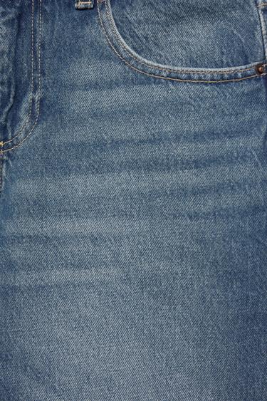 Low-rise denim Bermuda shorts — Medium blue 9