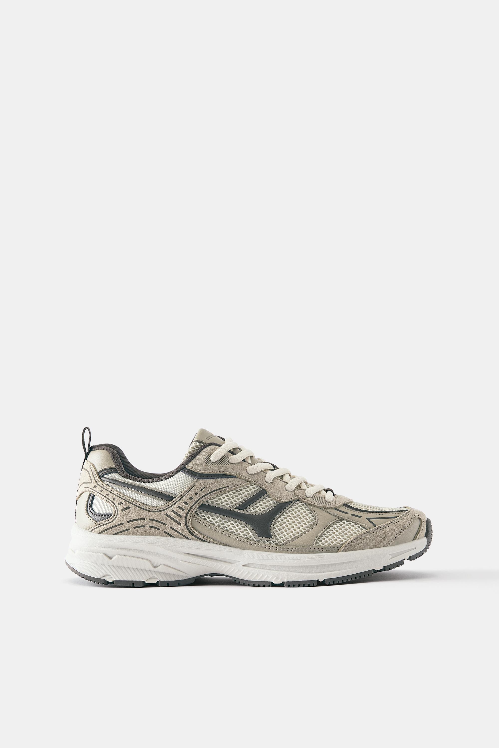 Multi-piece trainers — Ecru