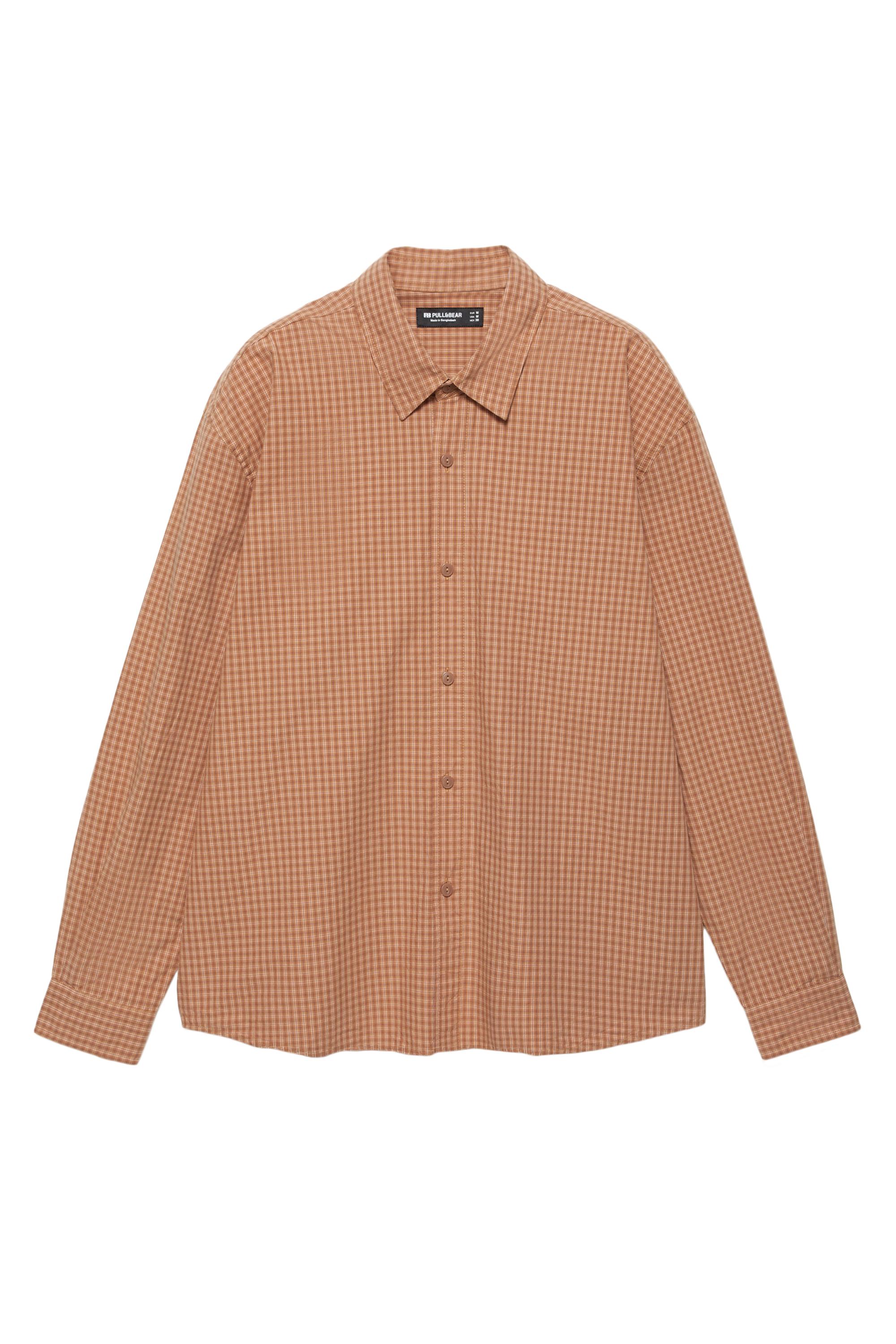 Turuncu kareli gömlek