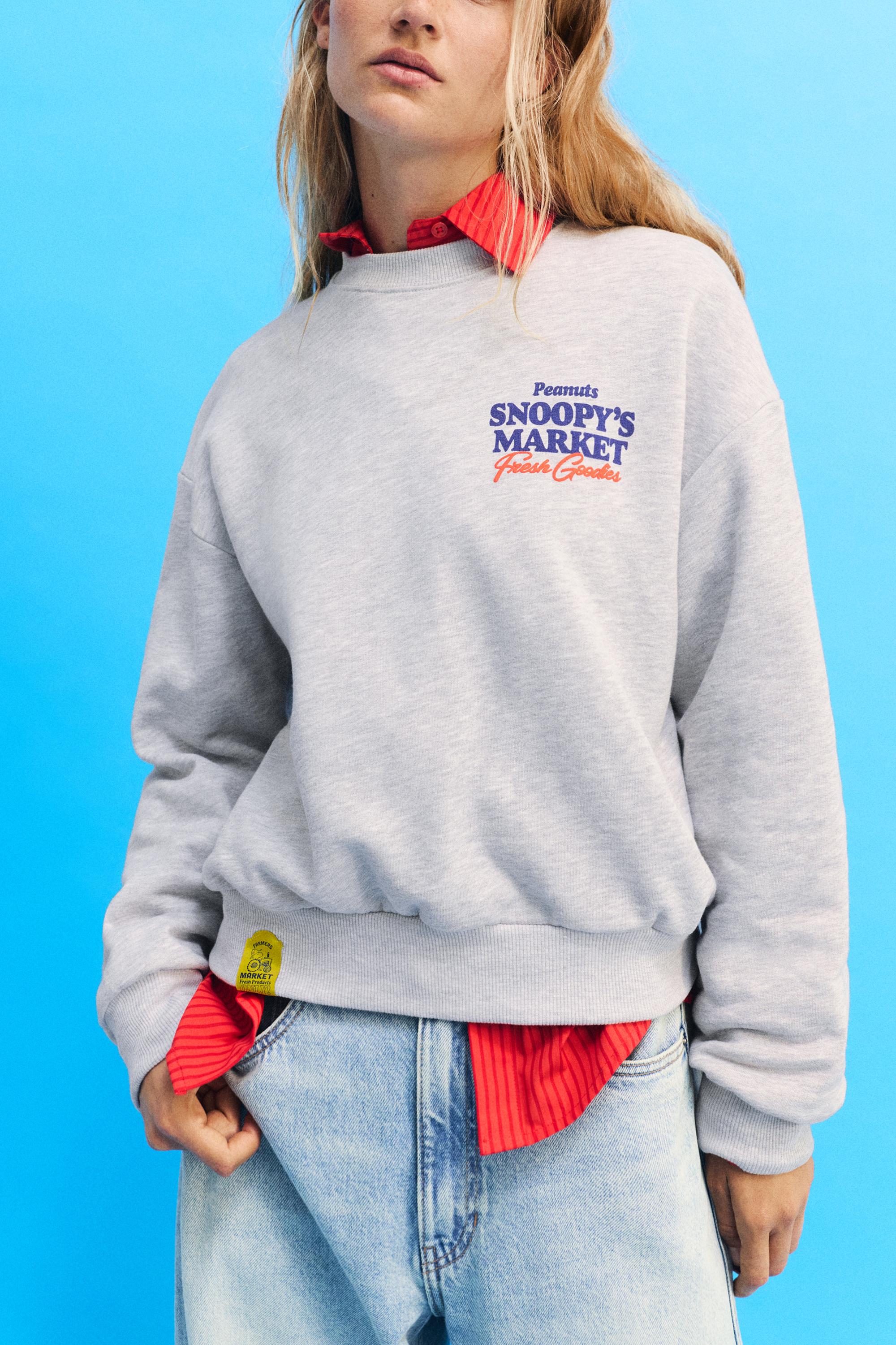 Sudadera cuello redondo Snoopy