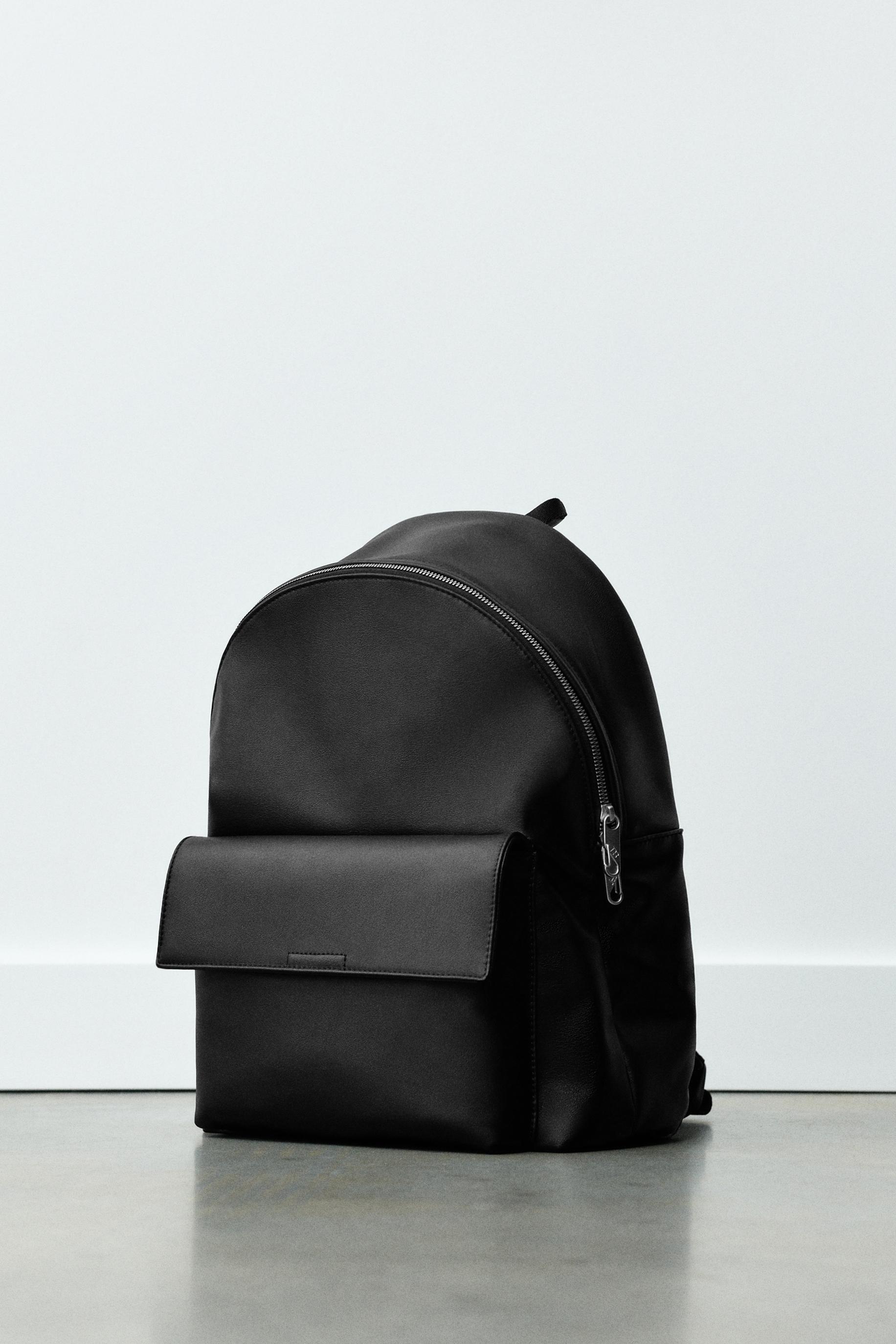 Casual flap backpack — Black
