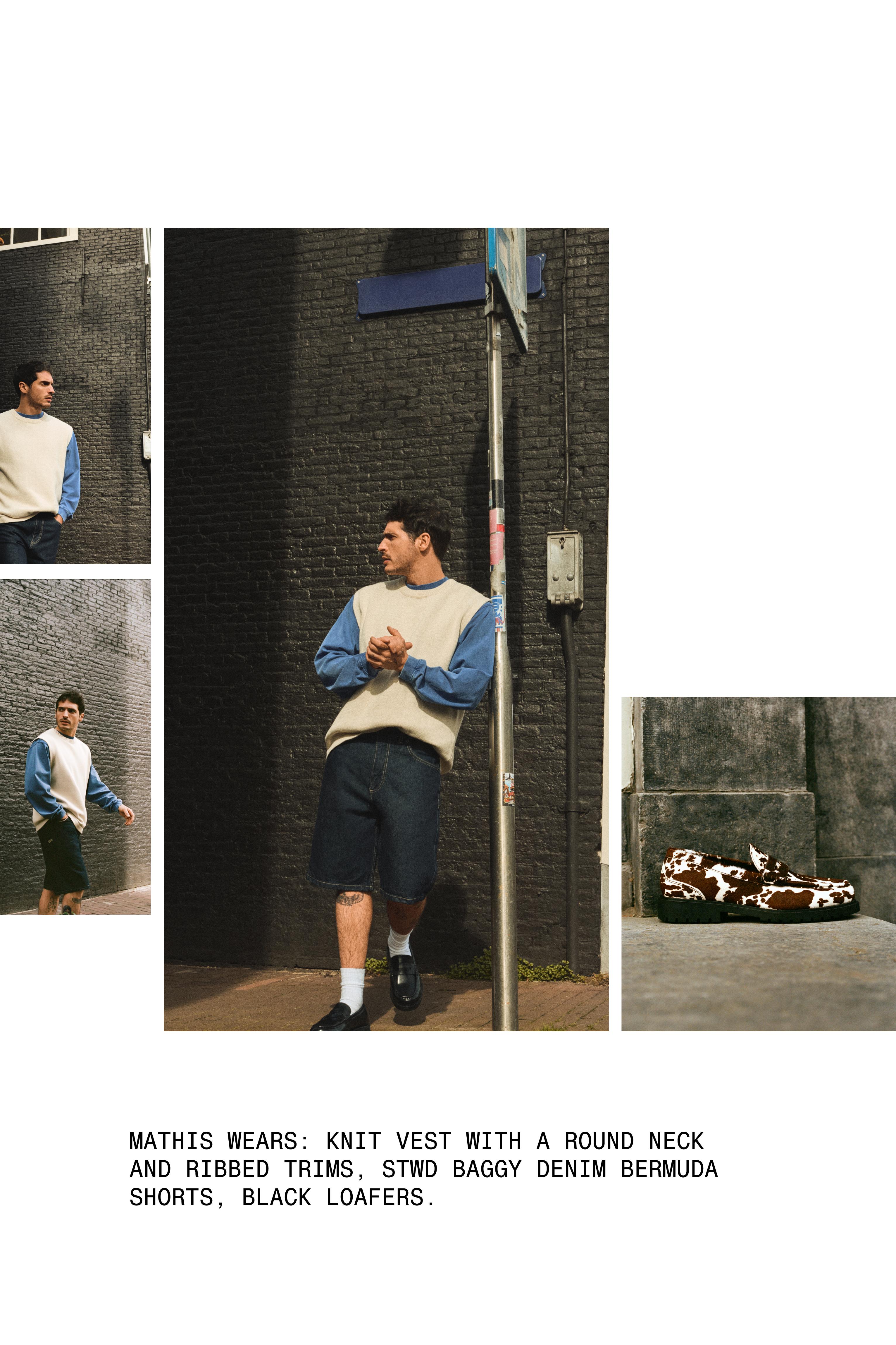 Knit vest — Off white