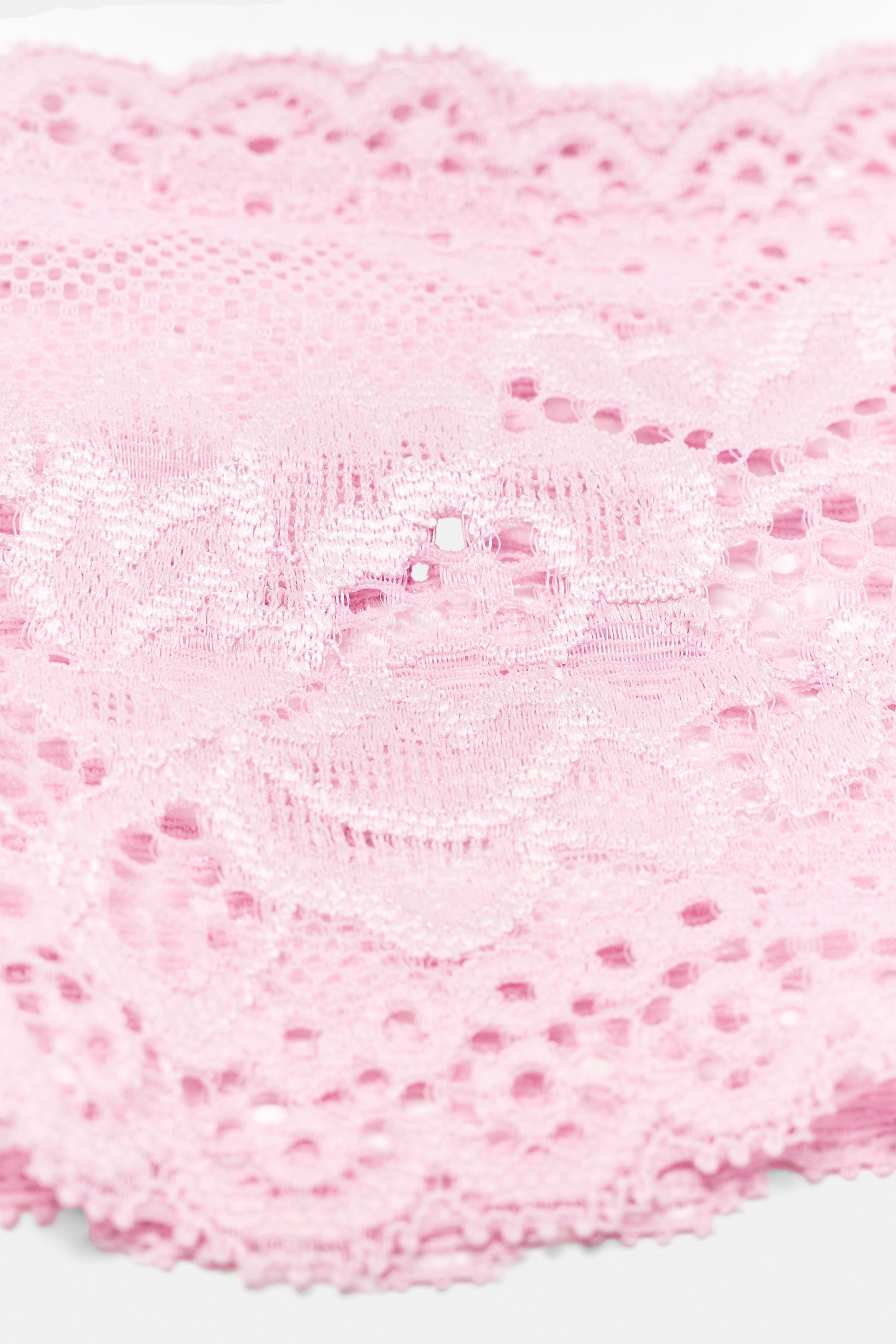 Stretch lace headband — Pink