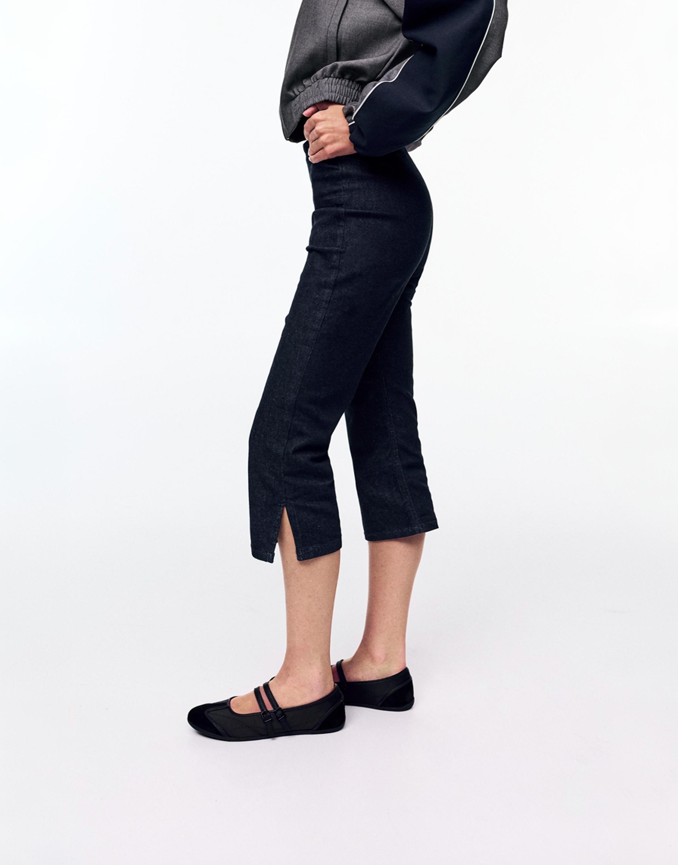 Seamless capris jeans — Navy