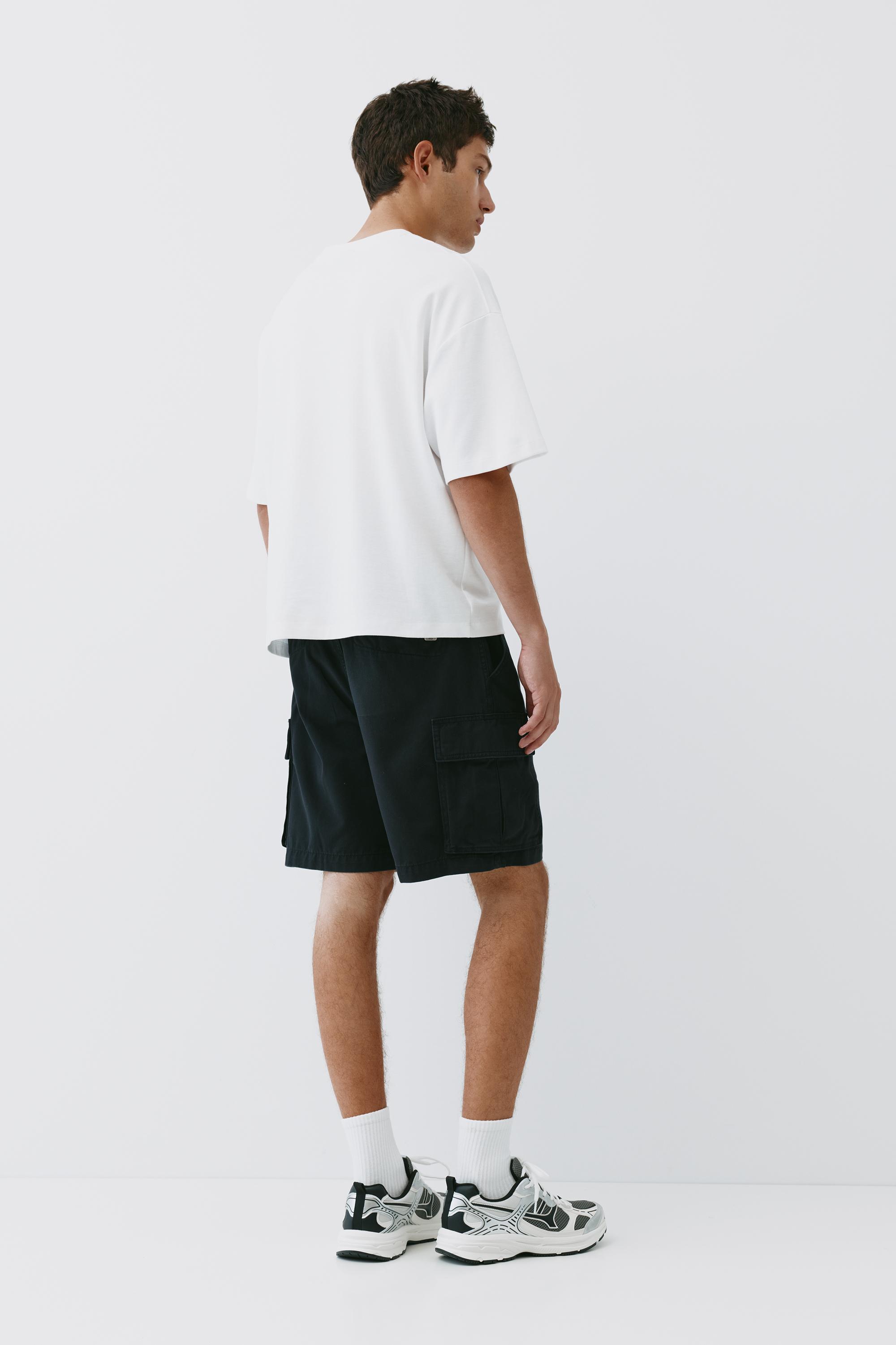 Cargo Bermuda shorts — Black