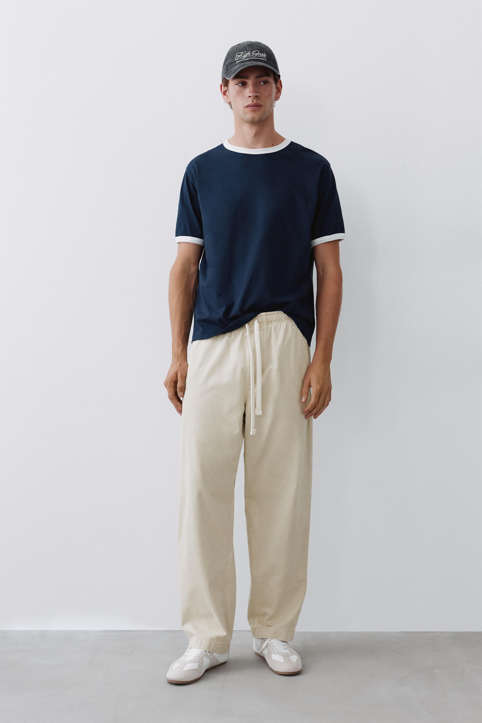 Baggy jogger pants — Off white