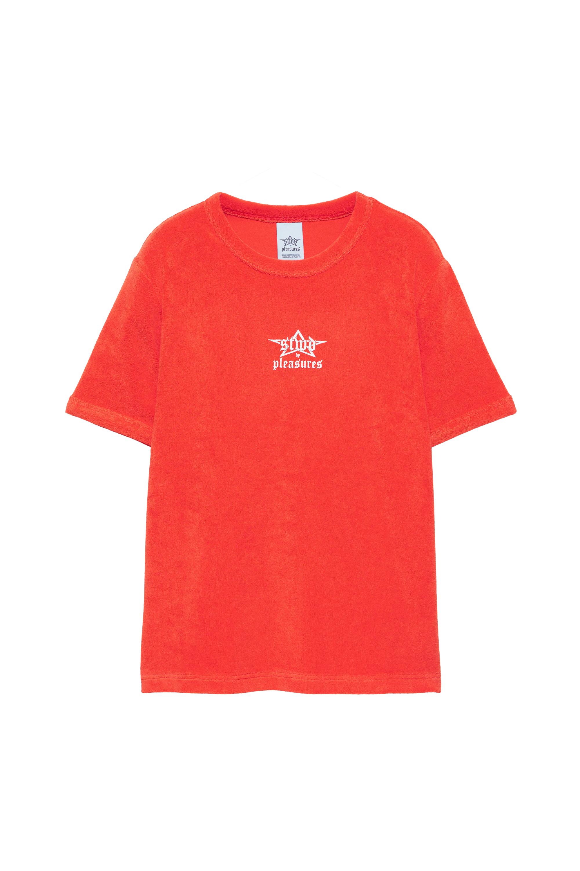 Camiseta Pleasures x STWD efecto toalla