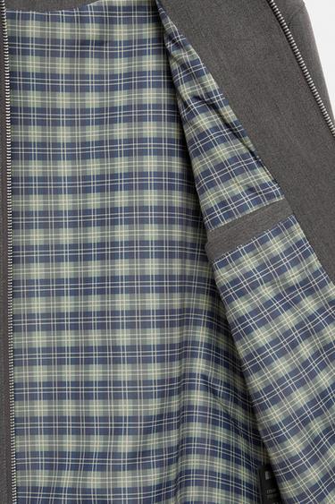 Tailored fit jacket with zip — Anthracite grey 6