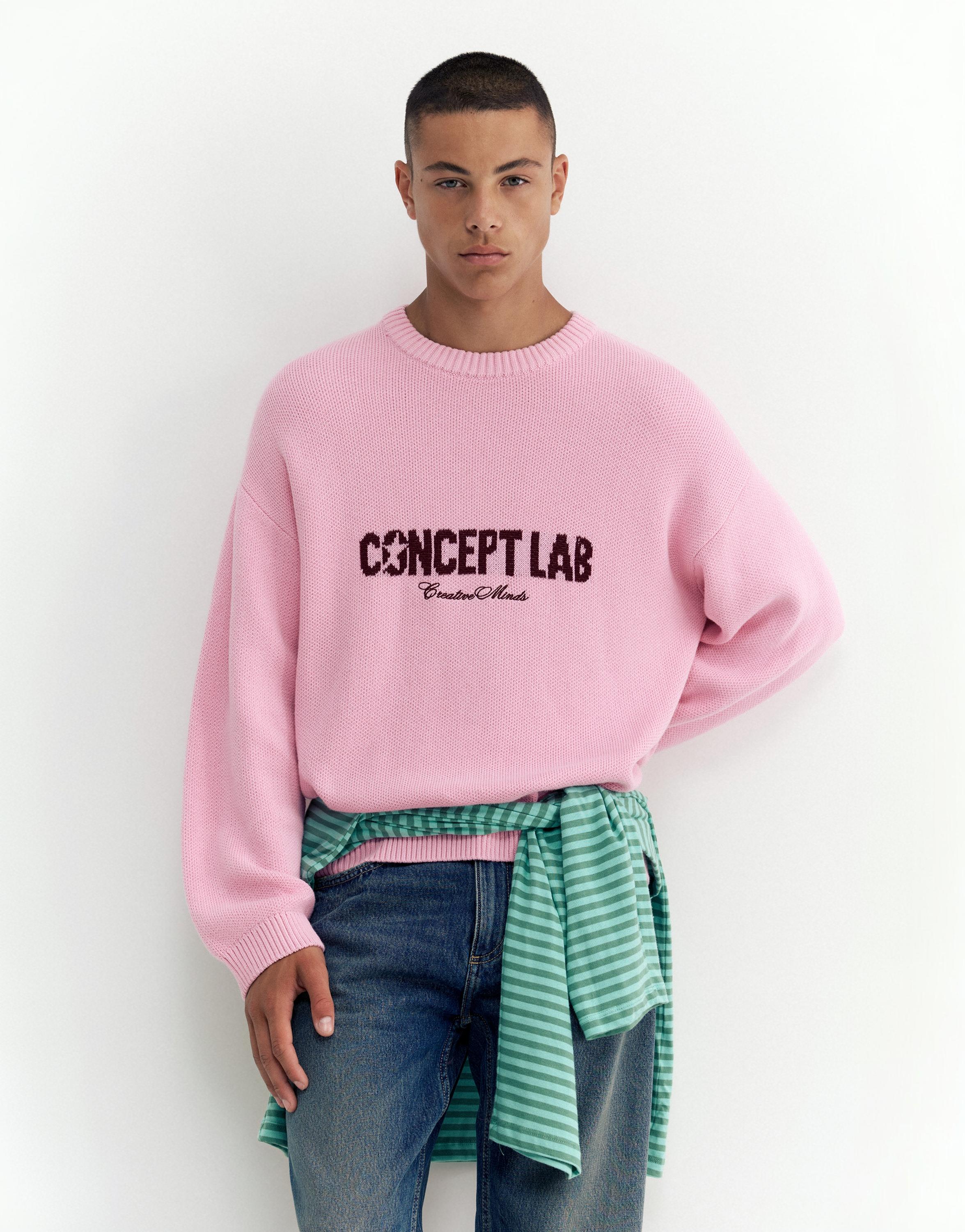 STWD graphic jumper — Pastel pink