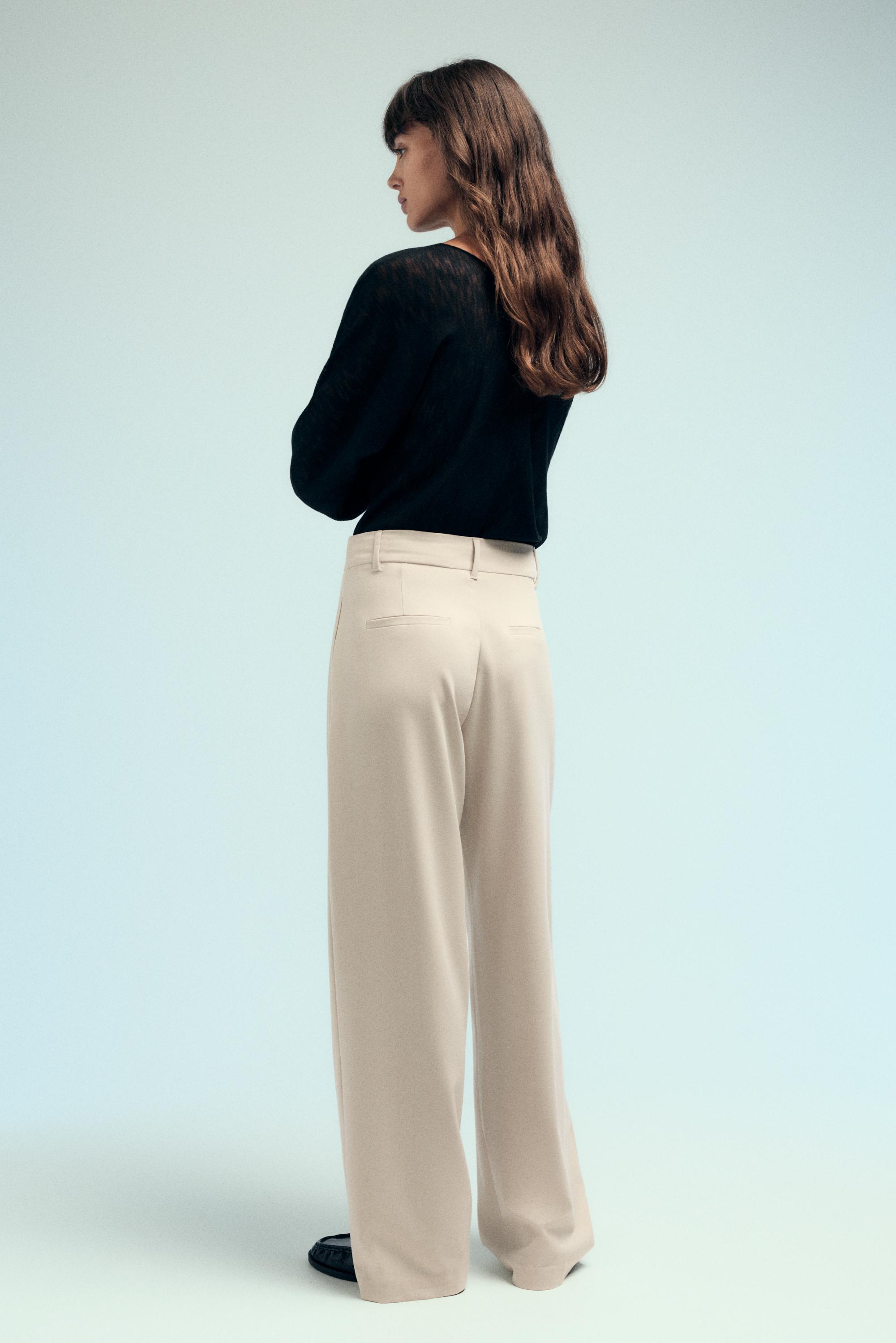 Darted smart trousers — Vanilla