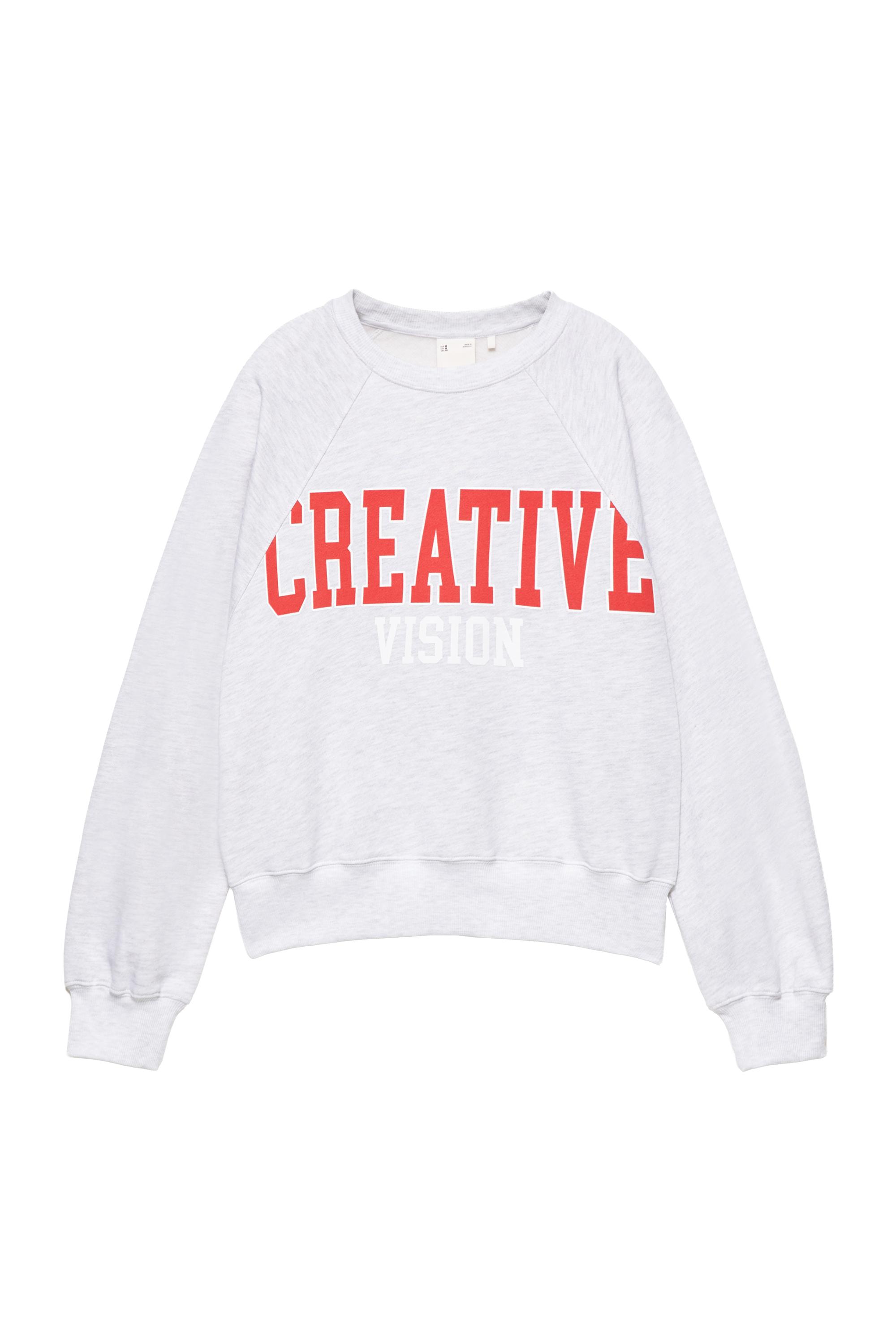 Pull&Bear Creative grafikli sweatshirt görsel 3