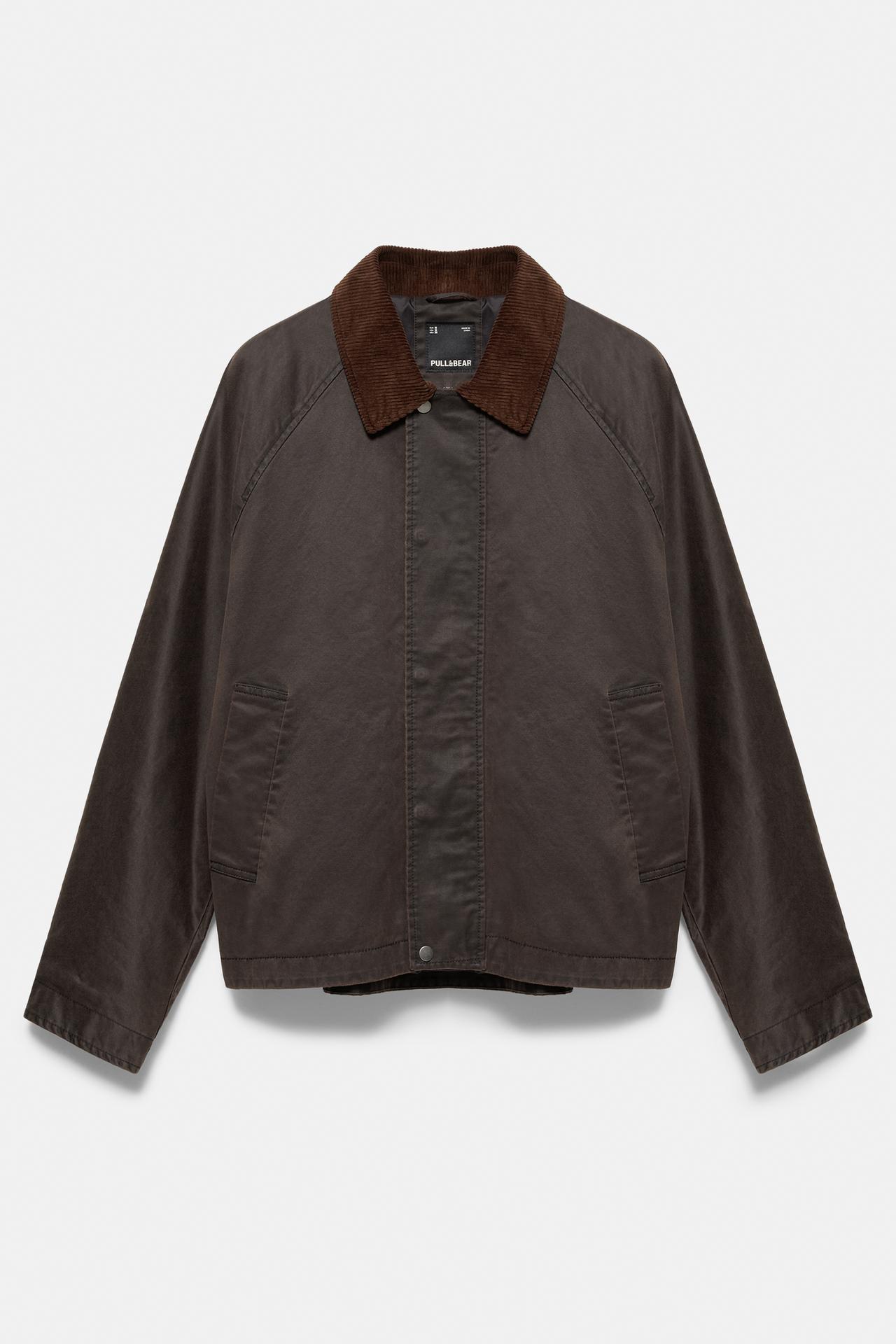 Waxed corduroy collar jacket — Copper