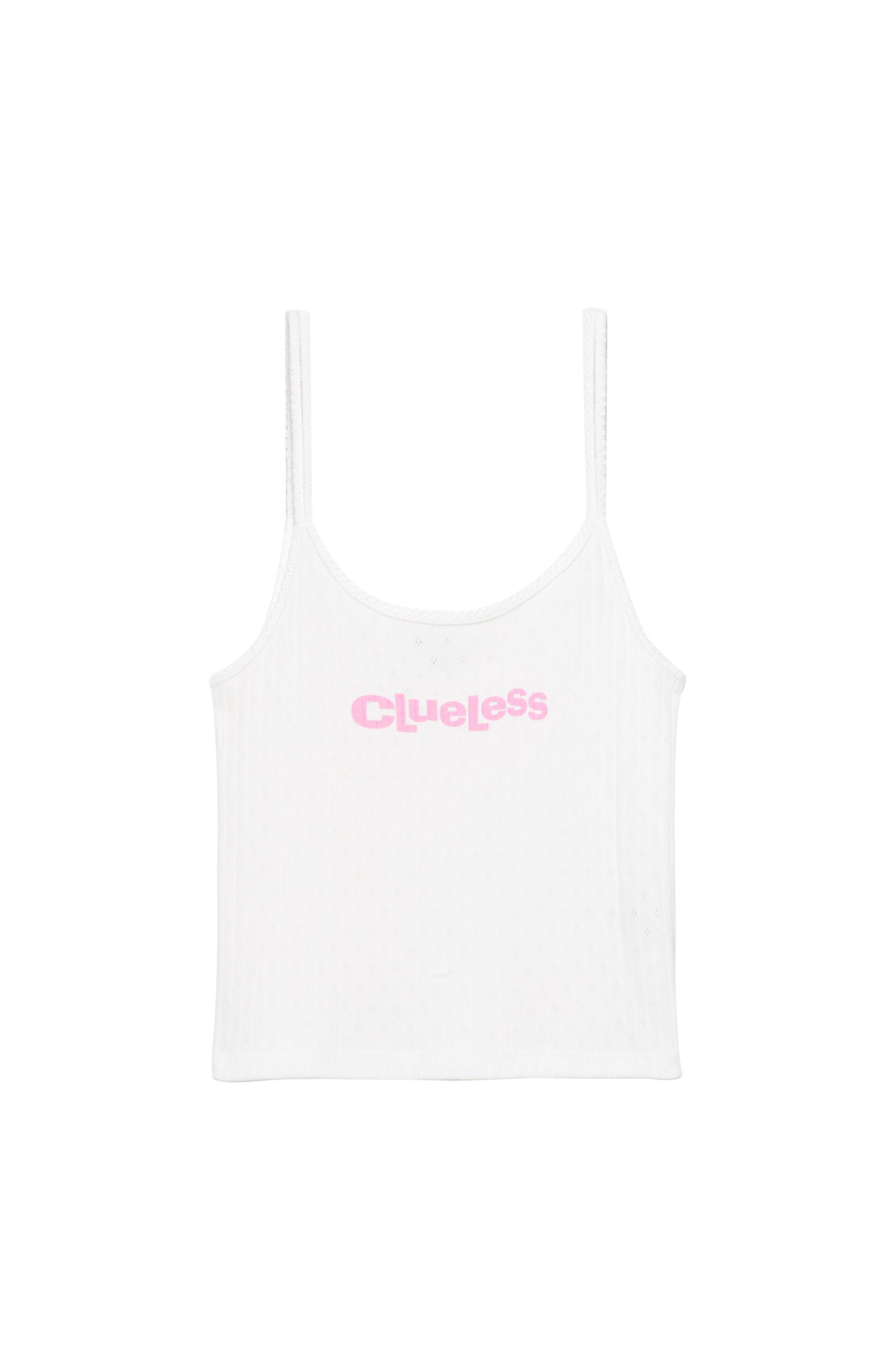 Pull&Bear Clueless pointelle askılı top görsel 6