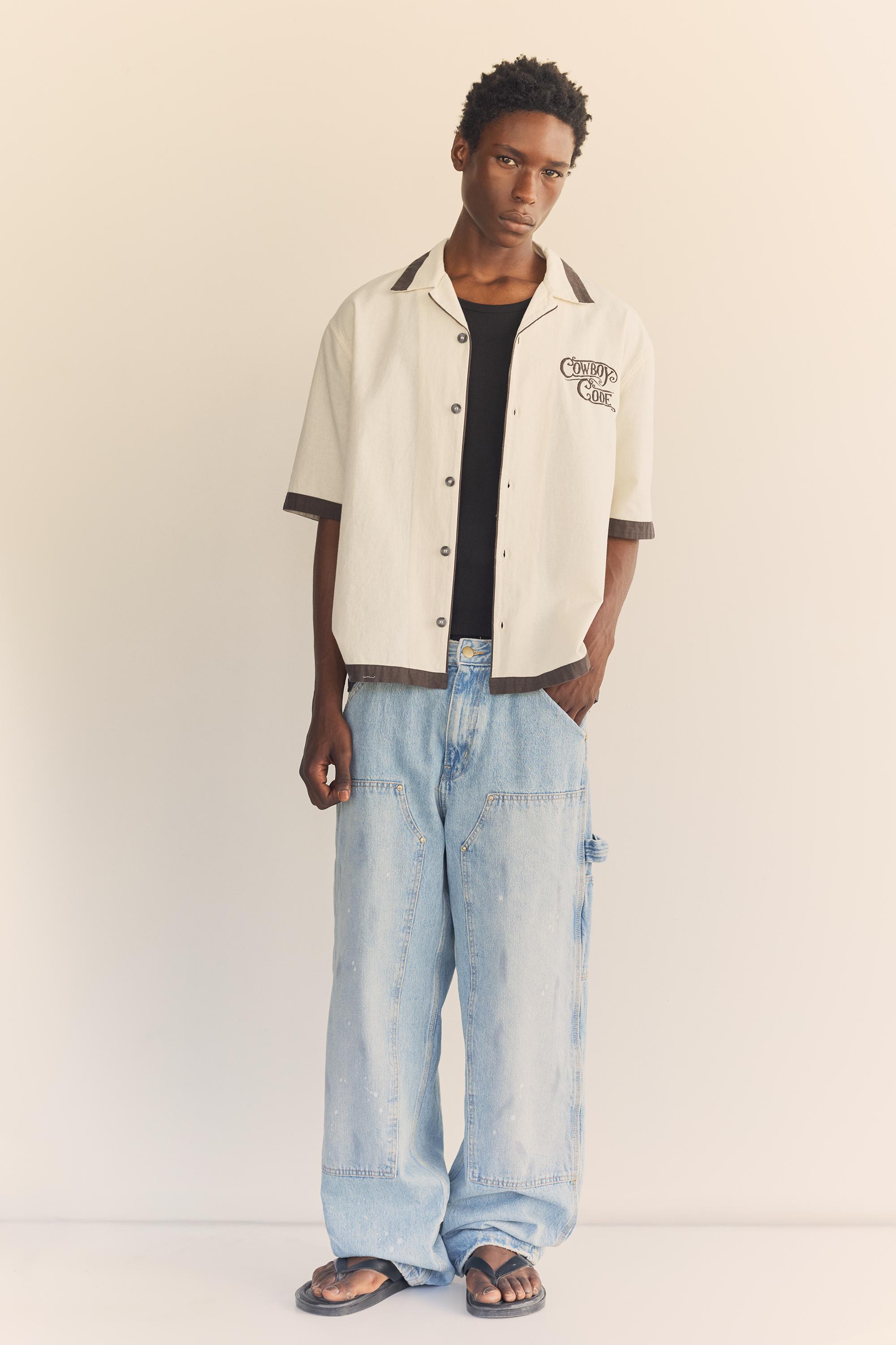 Cowboy Code short sleeve shirt — Off white