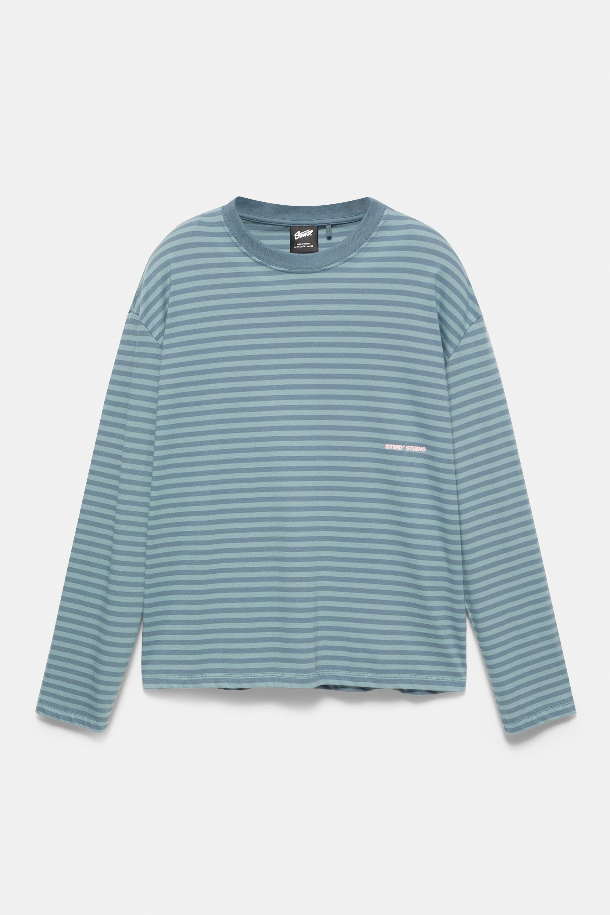 Striped STWD T-shirt — Blue