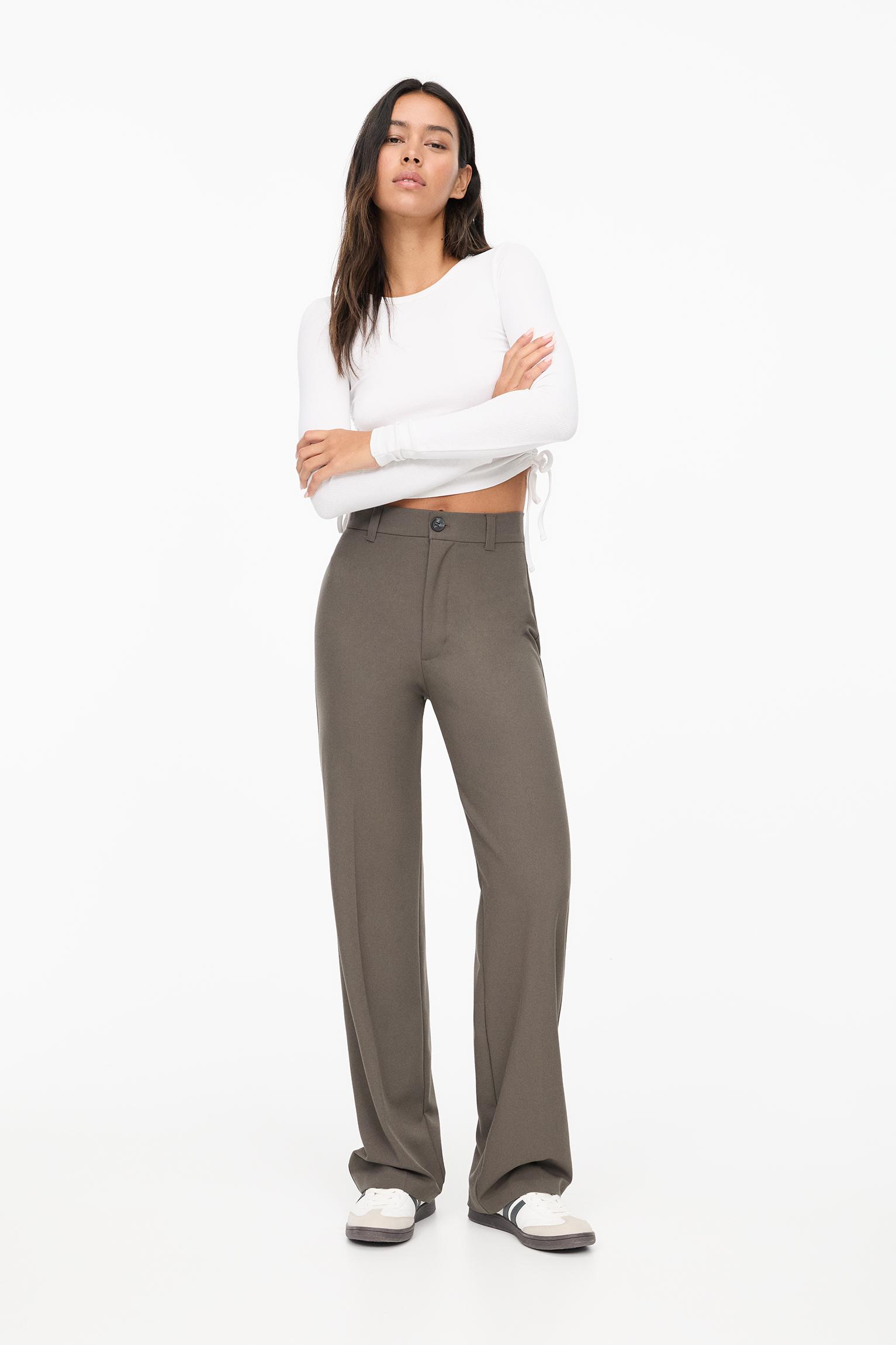 Pantalon pull and bear mujer sale