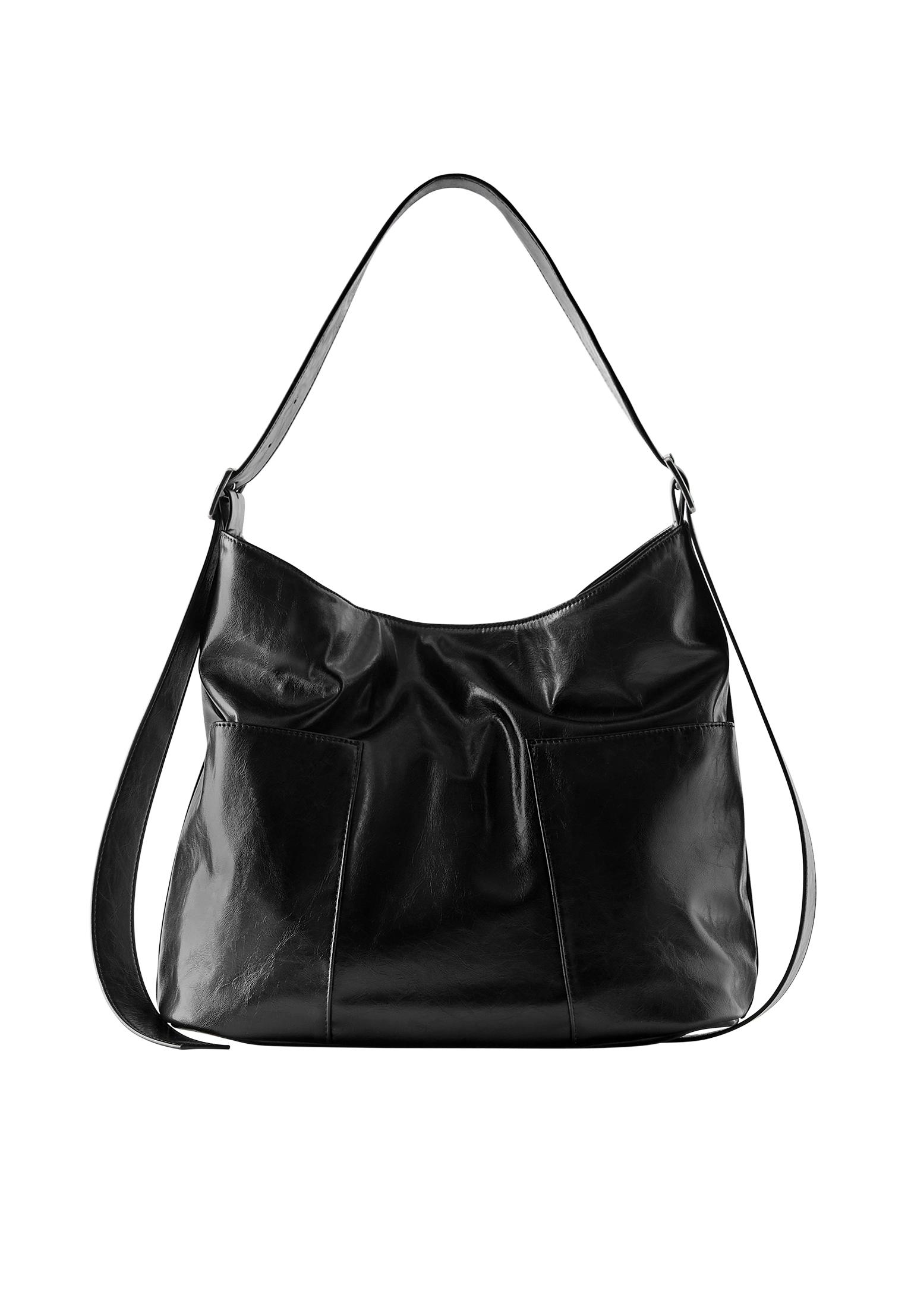 Strappy tote bag — Black