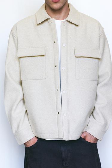 Long sleeve overshirt — Off white 4