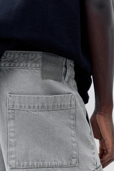 Baggy cargo Bermuda shorts — Pale grey 6