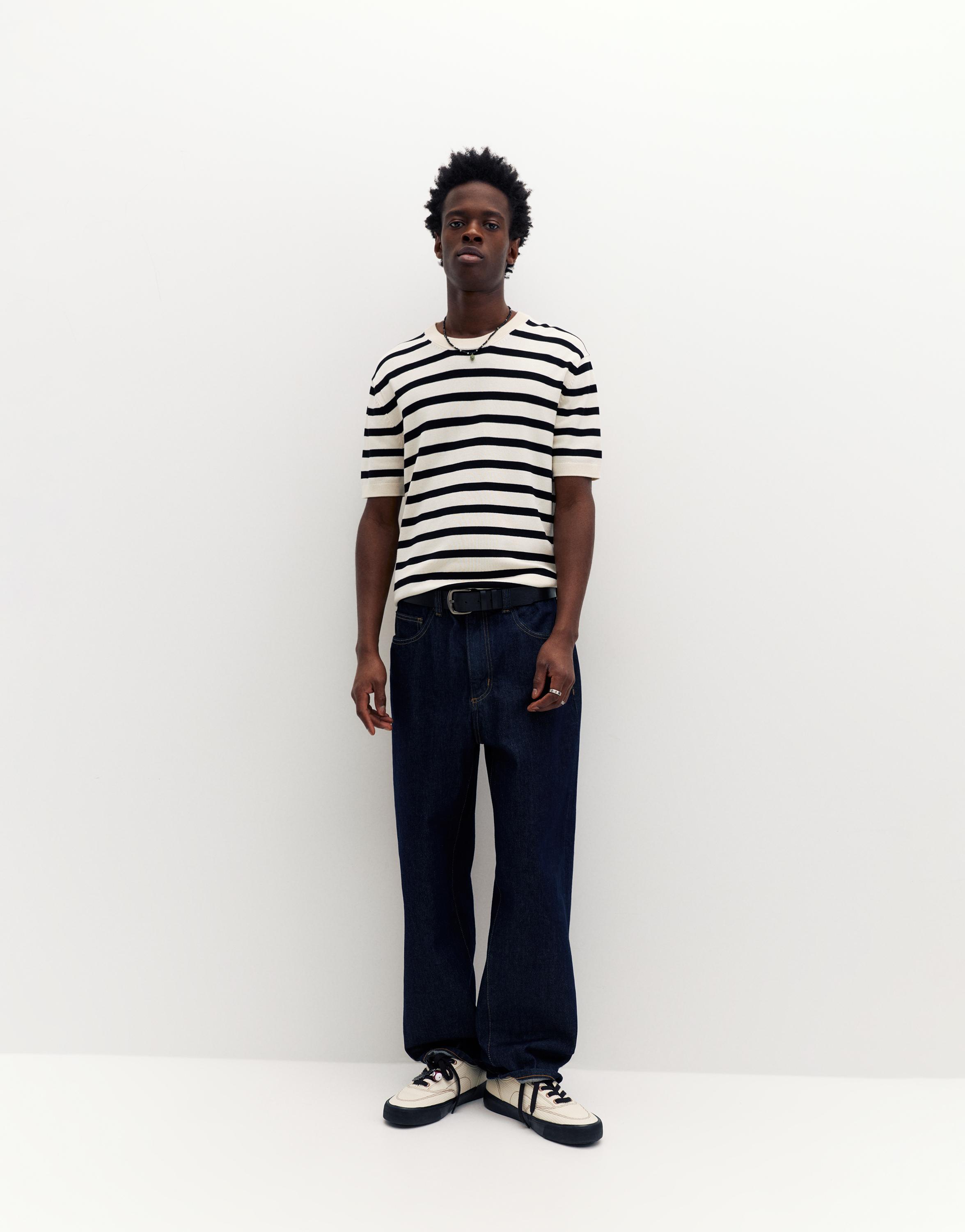 Short sleeve jumper — White/Black
