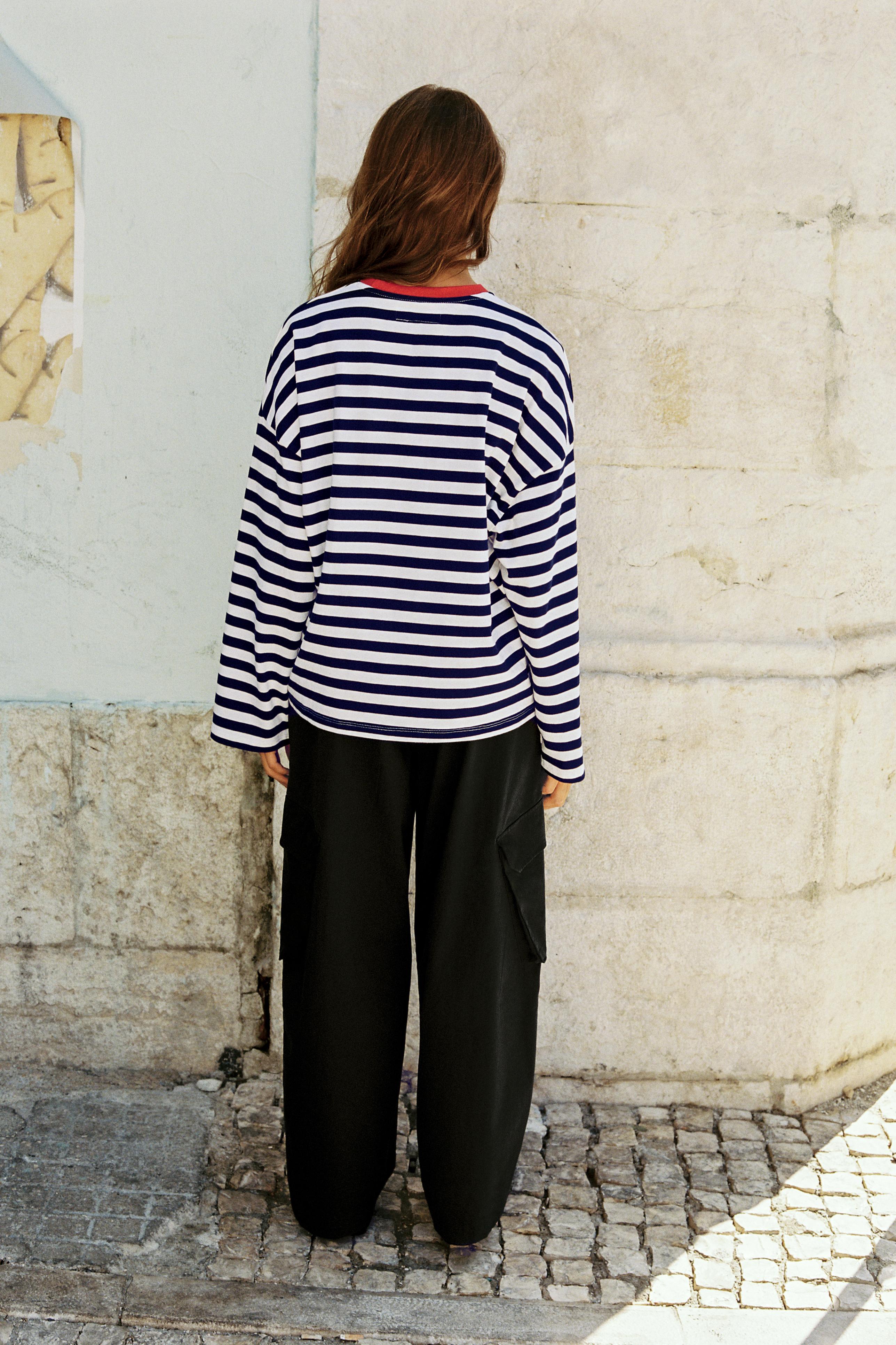 Pull&Bear Kargo barrel pantolon görsel 8