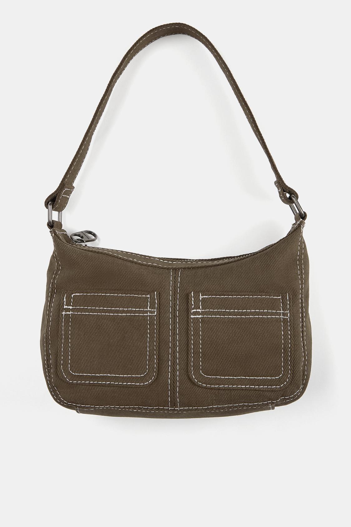 Canvas shoulder bag - pull&bear