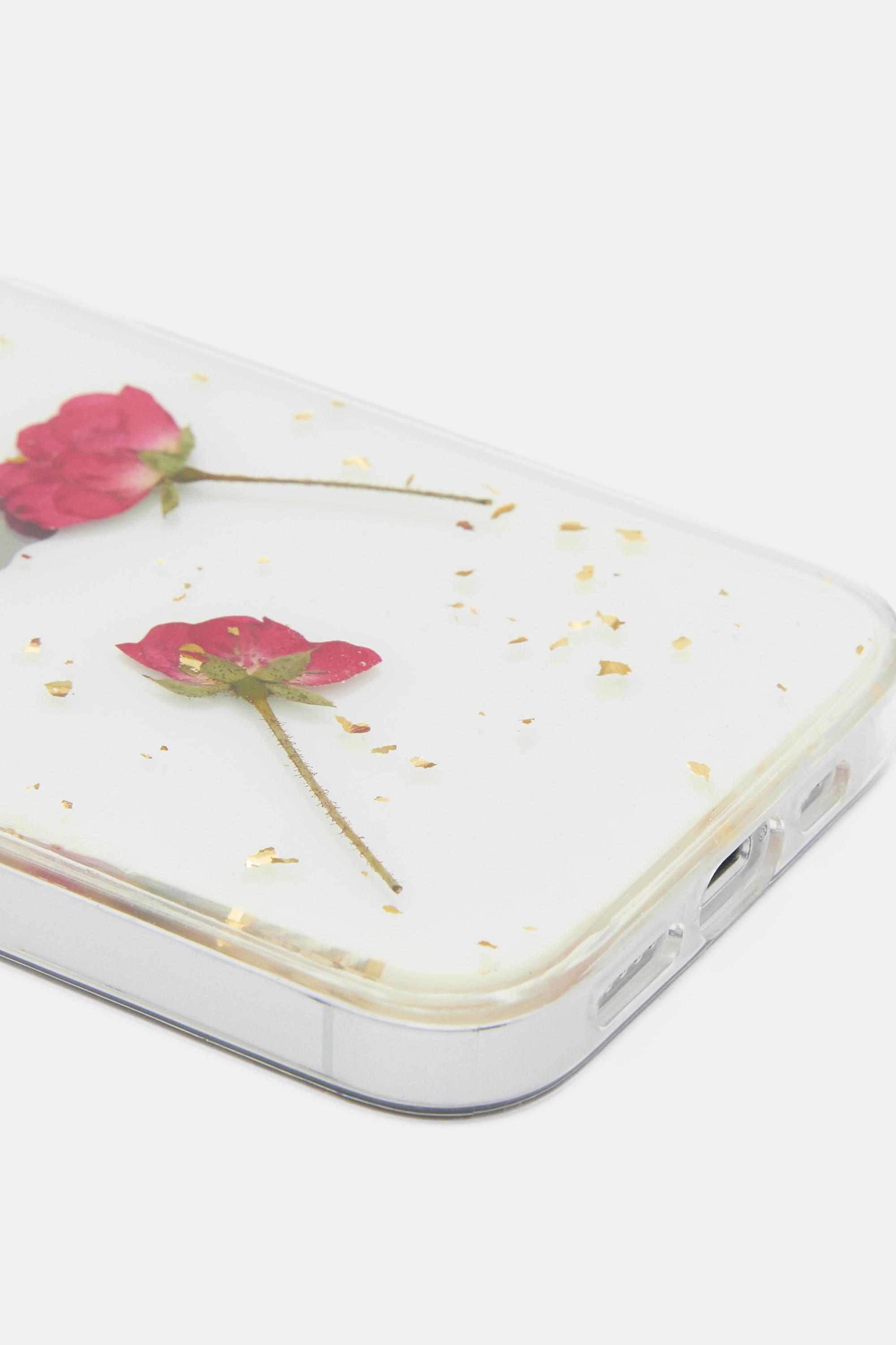 Çiçek baskılı iPhone kılıfı - Görsel 2