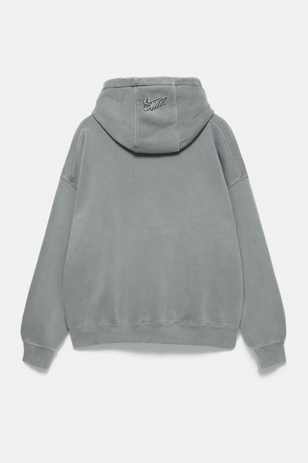 Washed STWD hood — Grey