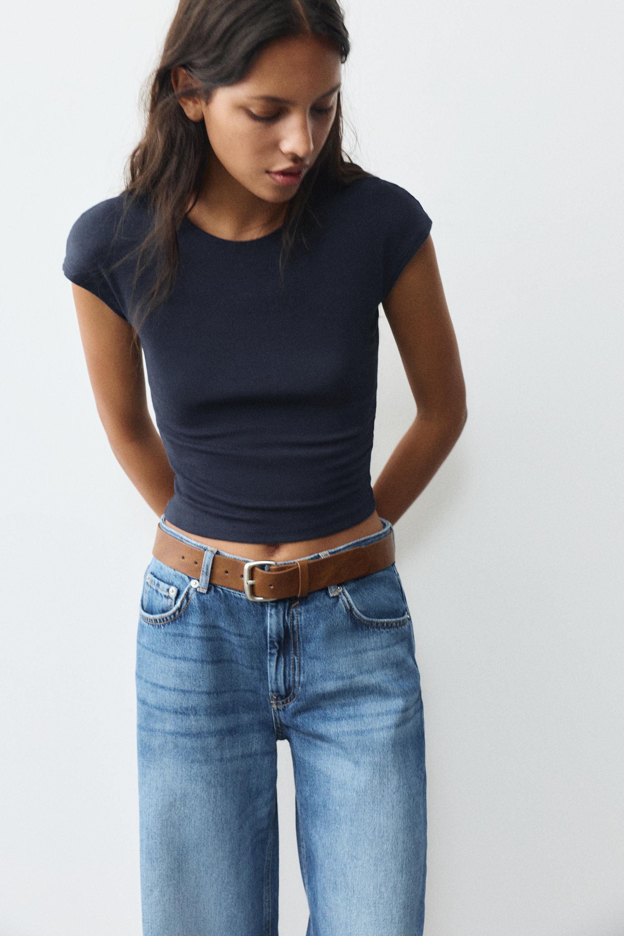 Fitted short sleeve T-shirt — Navy