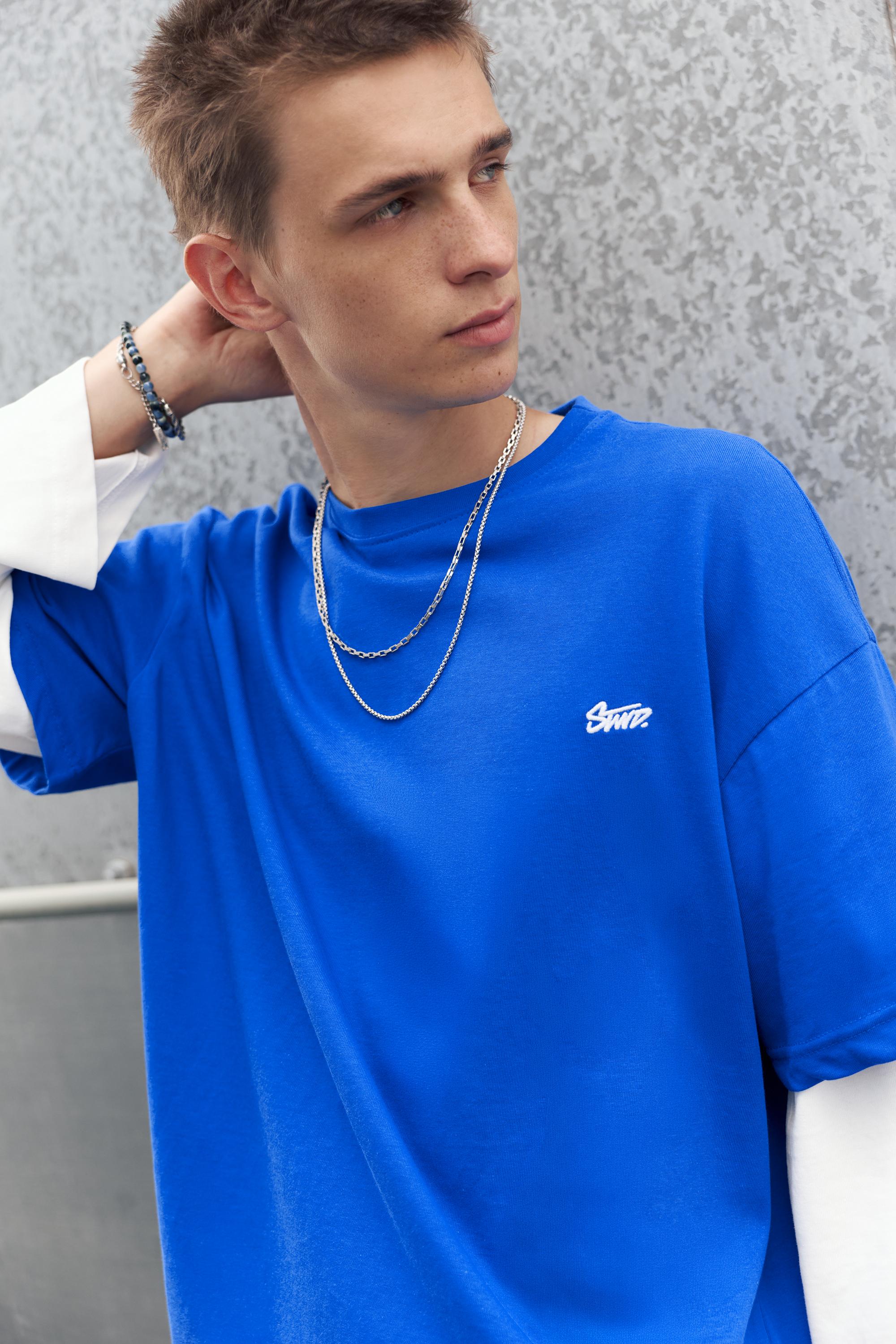 Double sleeve T-shirt — Deep blue