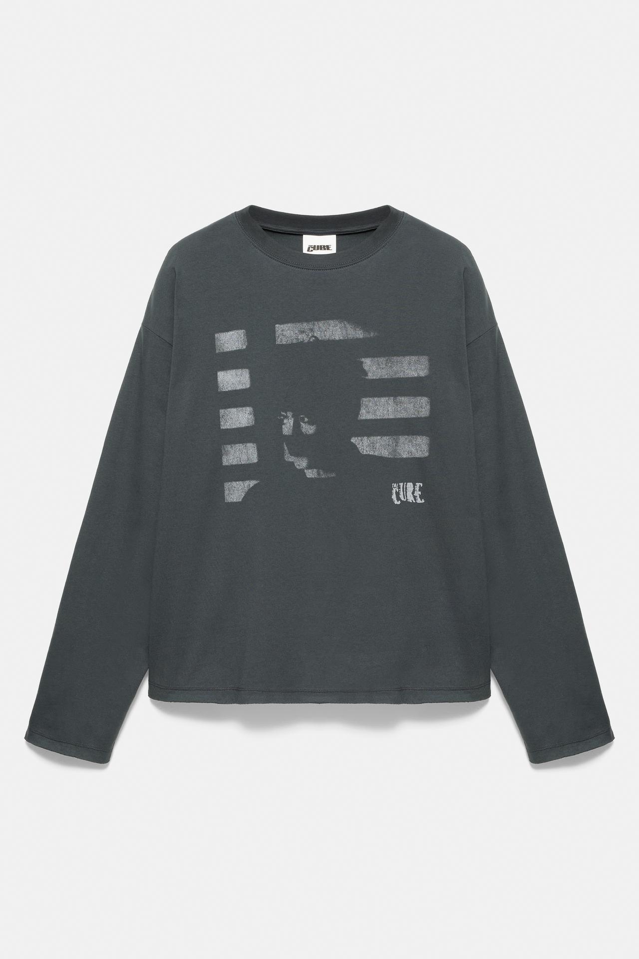 The Cure long sleeve T-shirt — Dark anthracite