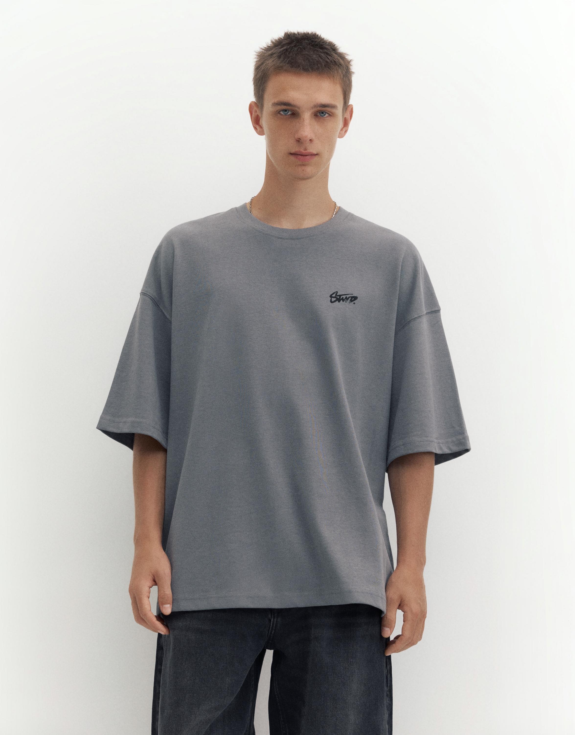 Oversize STWD T-shirt — Grey
