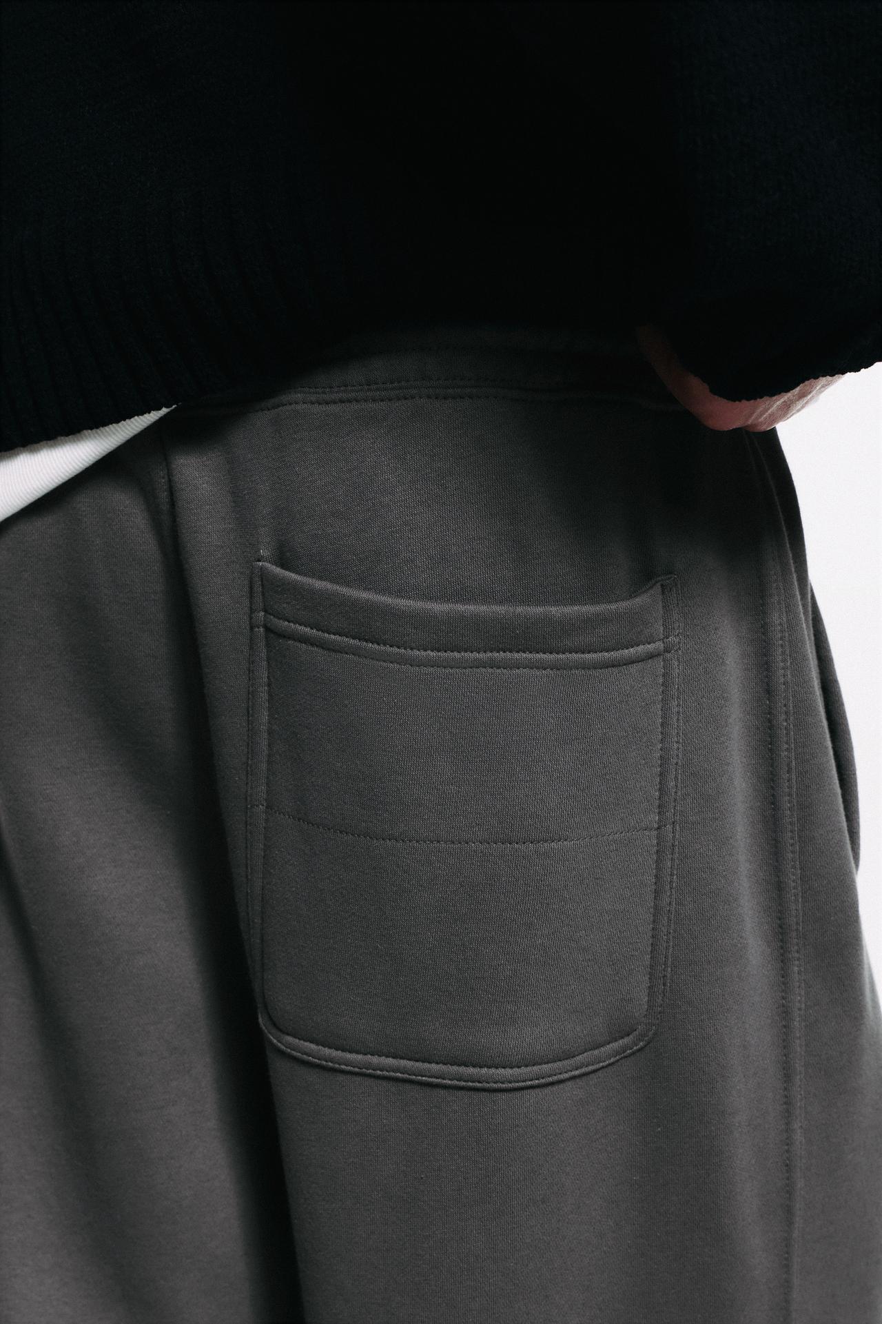 Basic baggy tracksuit bottoms — Anthracite grey