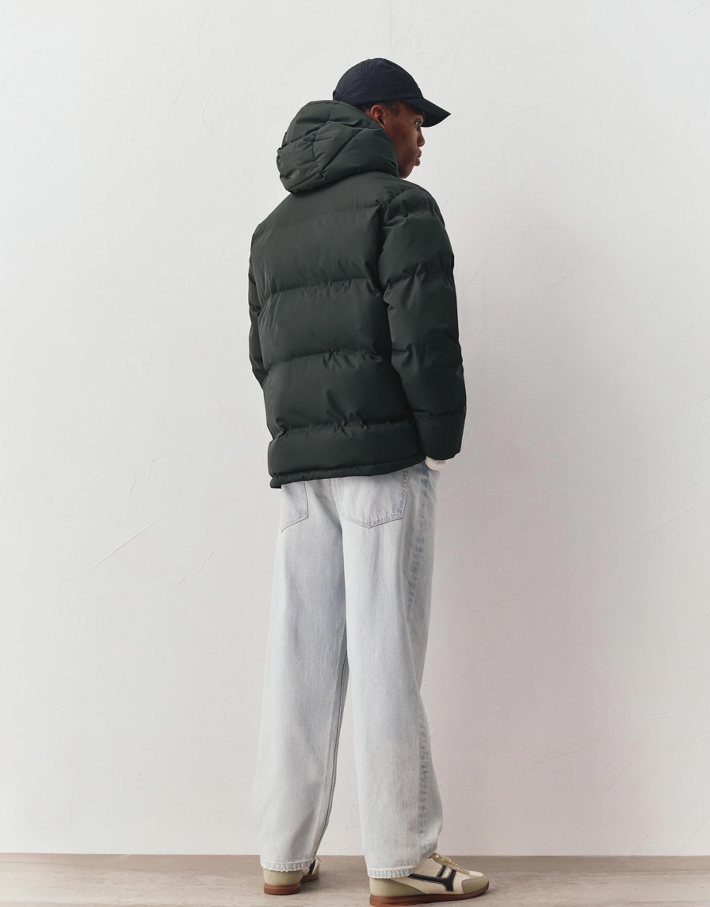 Kapüşonlu, ısıyla mühürlenmiş şişme ceket - Görsel 42