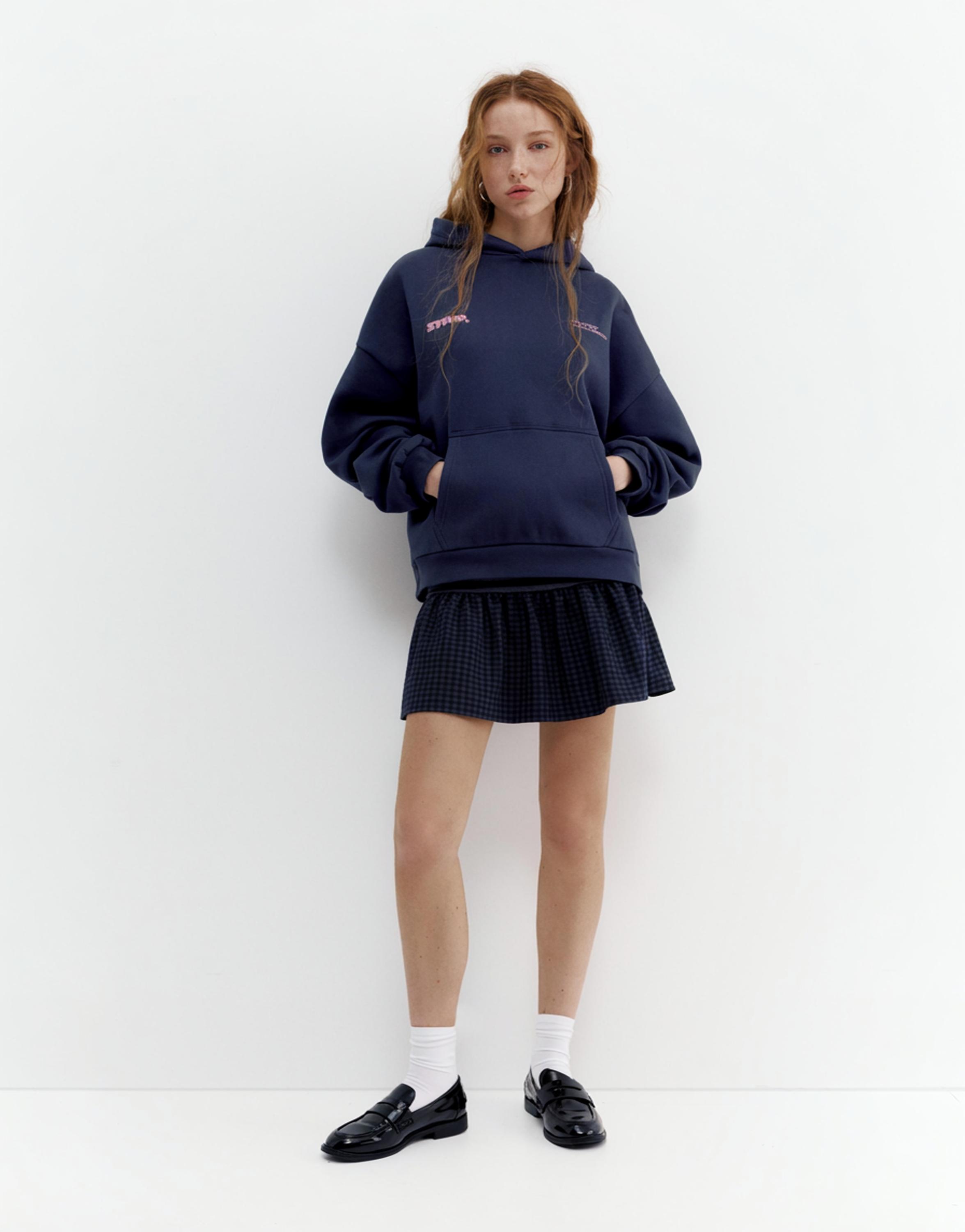 Kapüşonlu STWD yıldız sweatshirt - Görsel 11