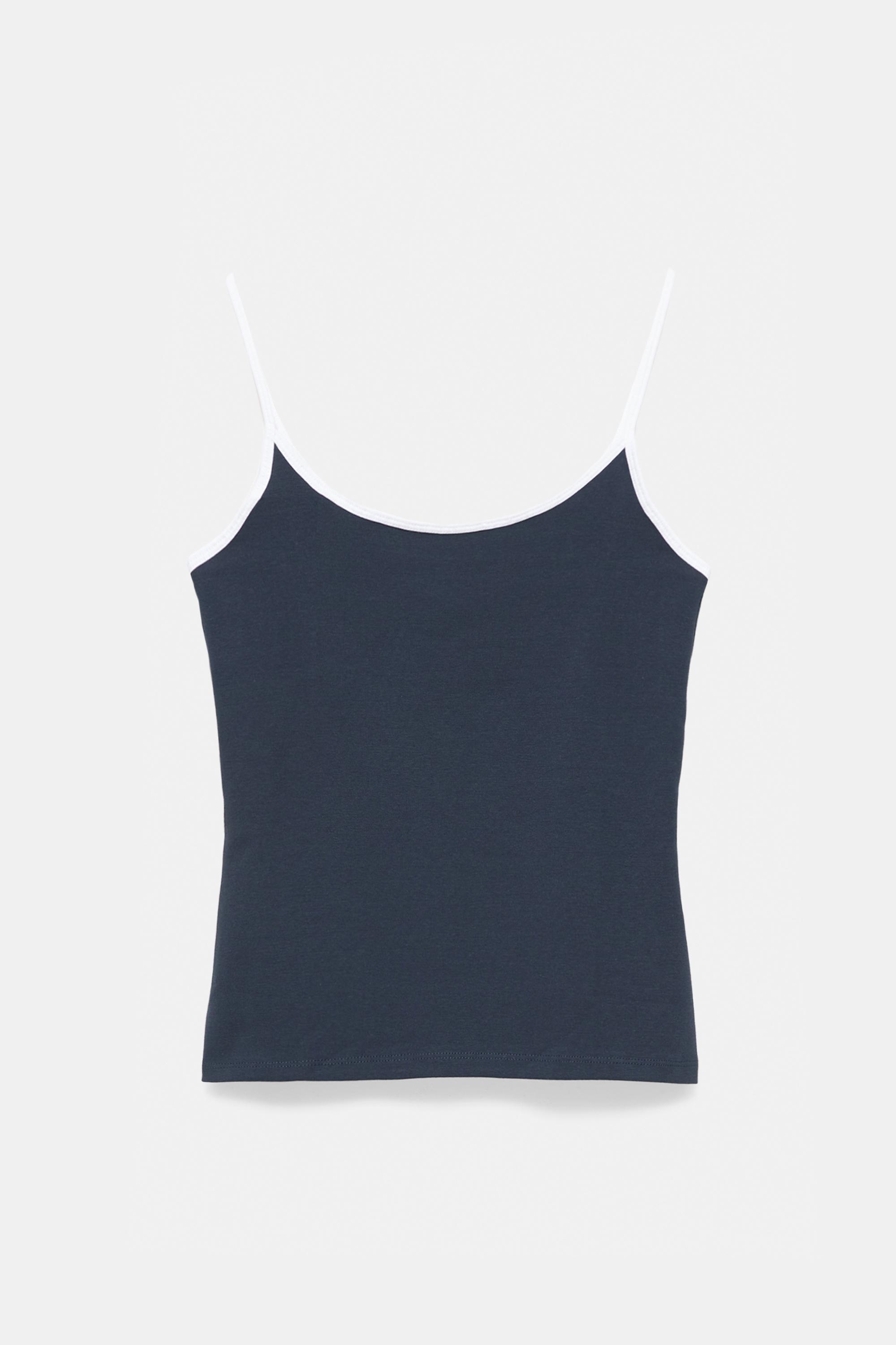 Thin strap top — Navy