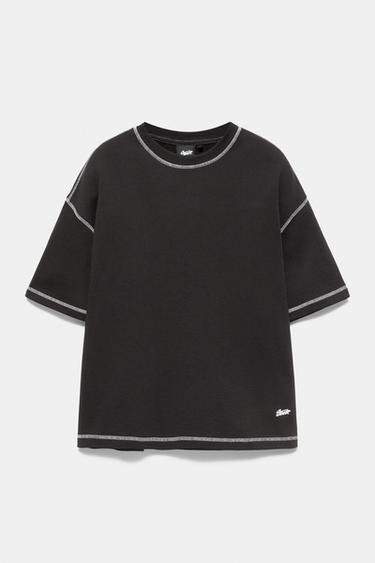 Short sleeve STWD seam sweatshirt — Black 7