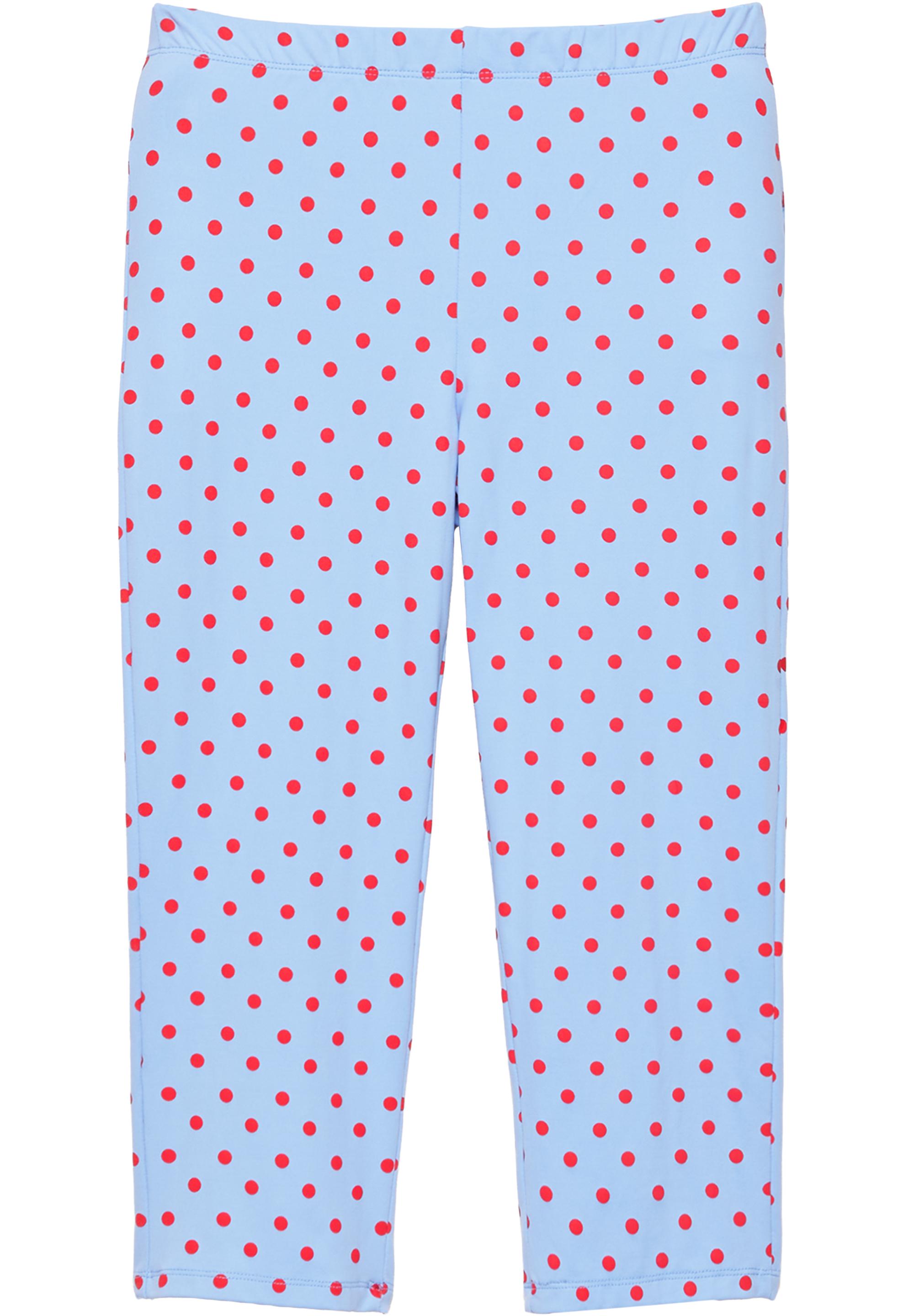 Polka dot capris — Pastel blue