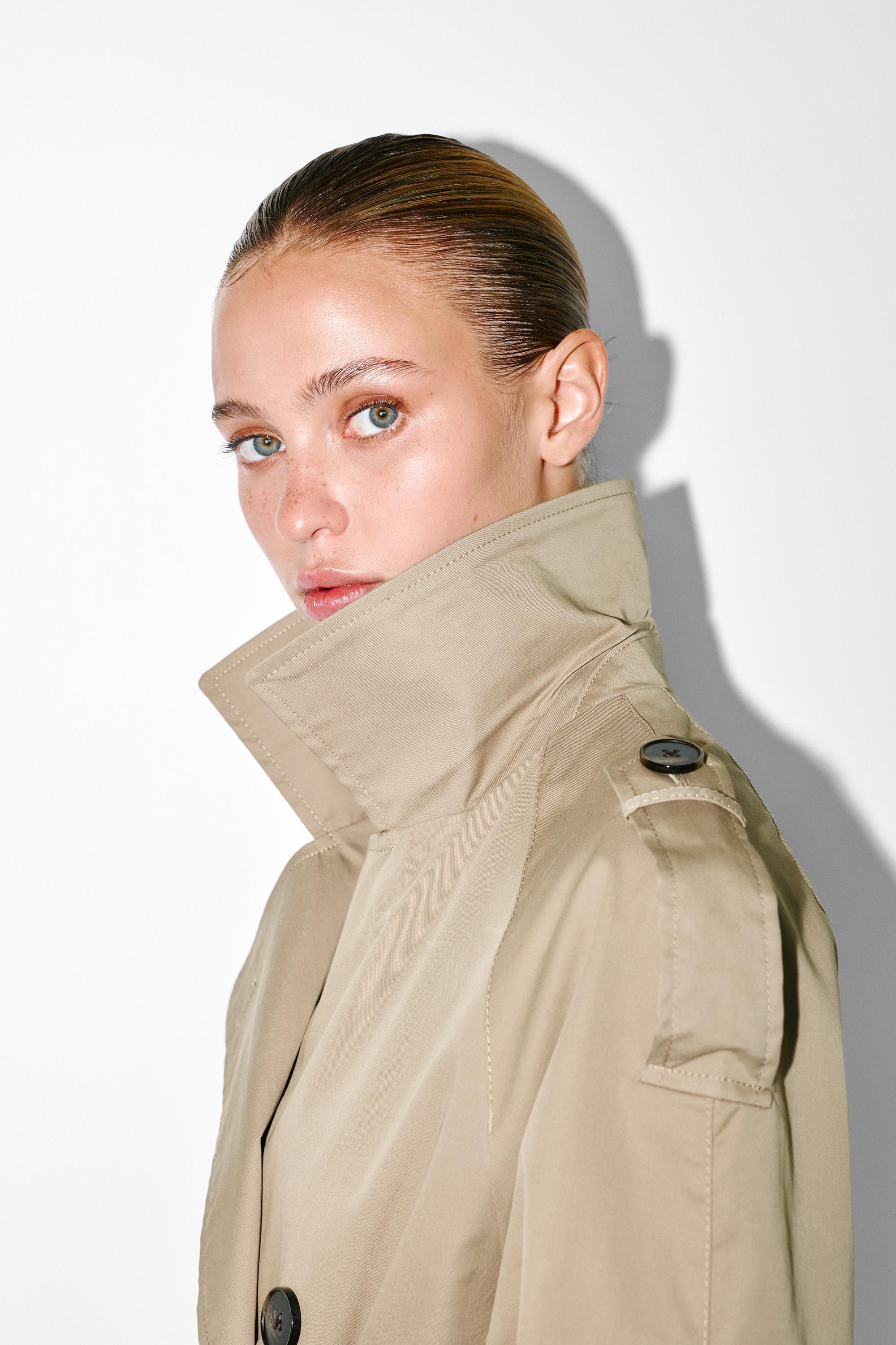 Kemerli uzun trençkot - Görsel 46