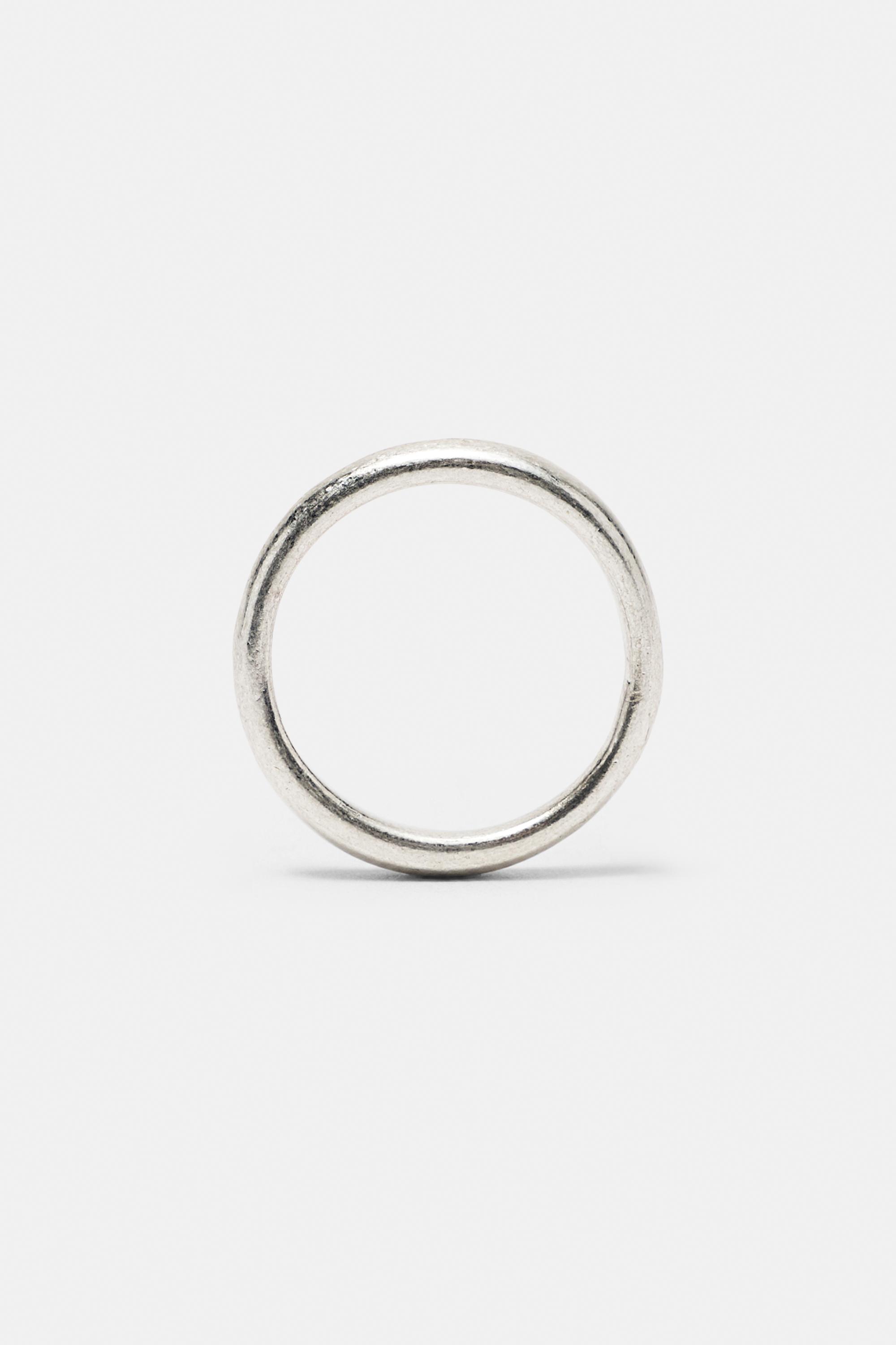 Pack of 3 irregular rings — Silver