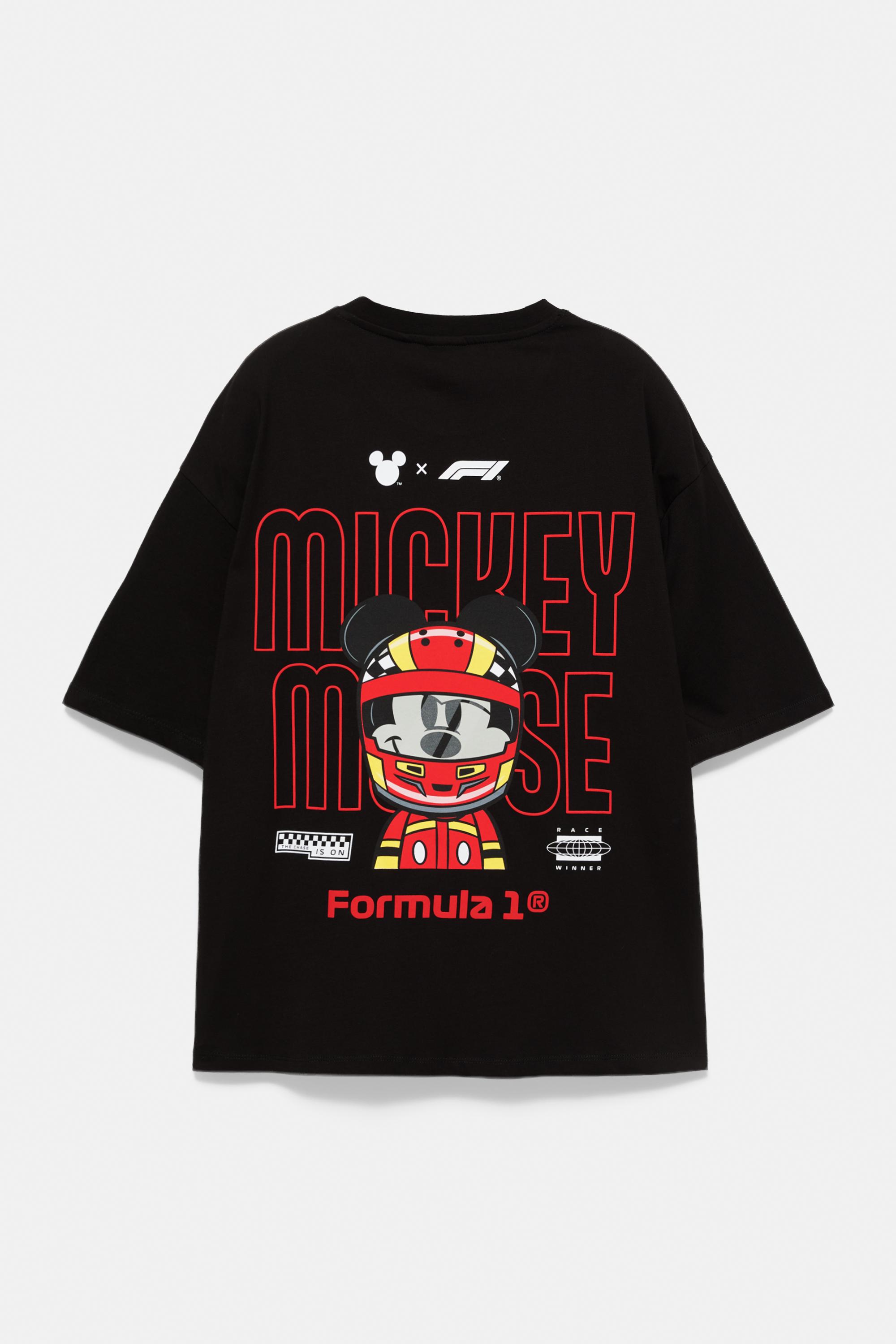 Pull&Bear Disney x F1 Mickey Motors tişört görsel 2