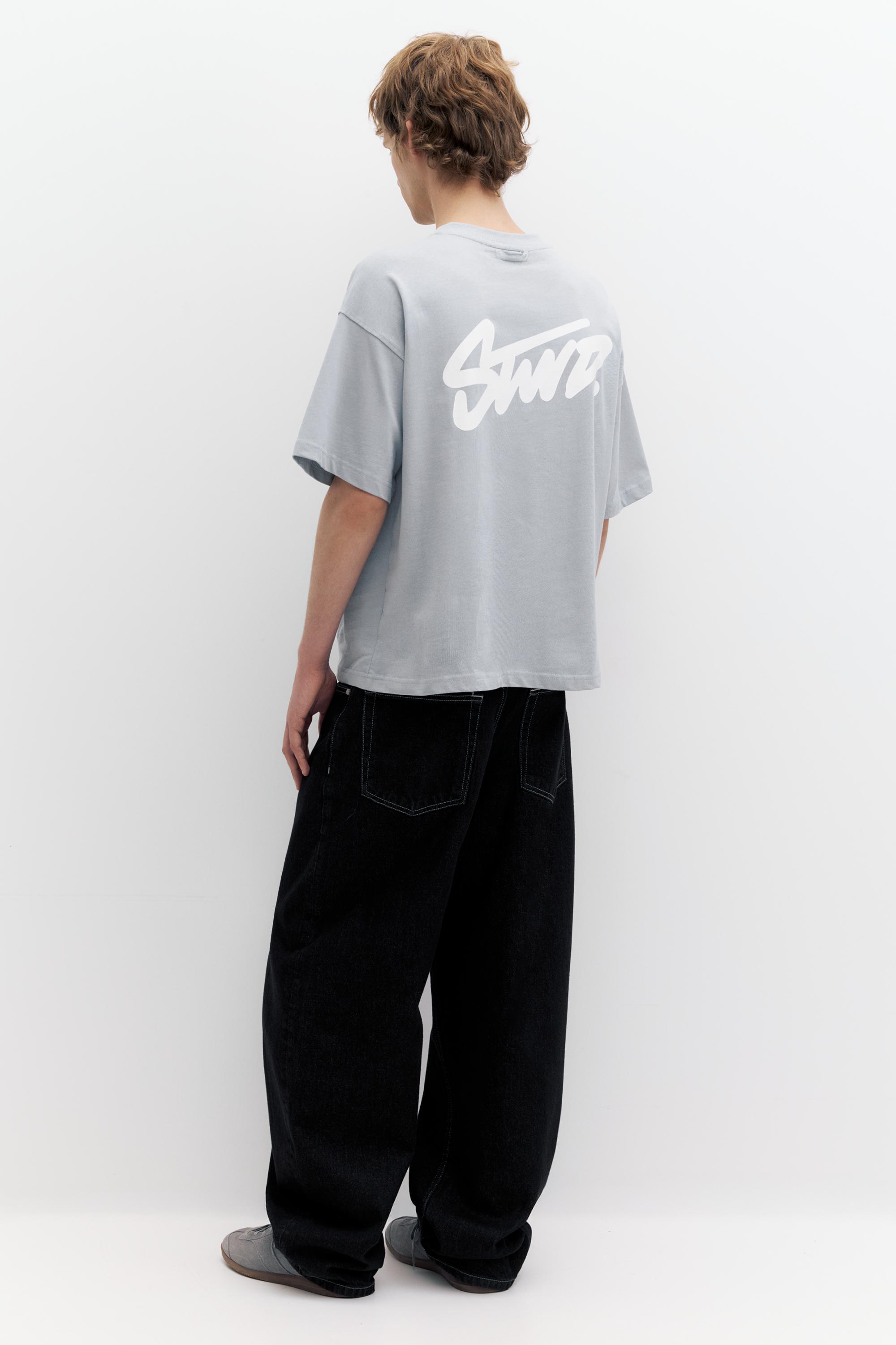 STWD logolu boxy tişört - Görsel 32