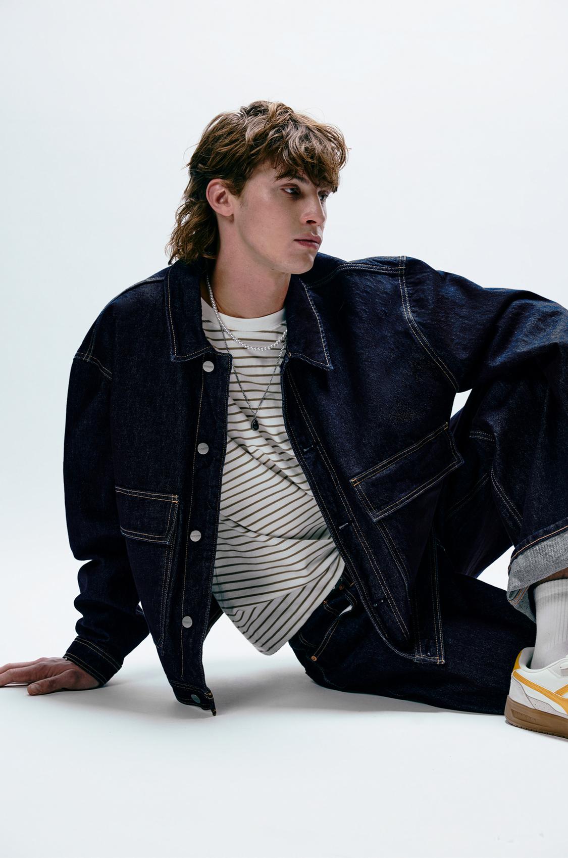 Denim Jacket Giacca Di Pelle Pull And Bear Giacca Pull And Bear