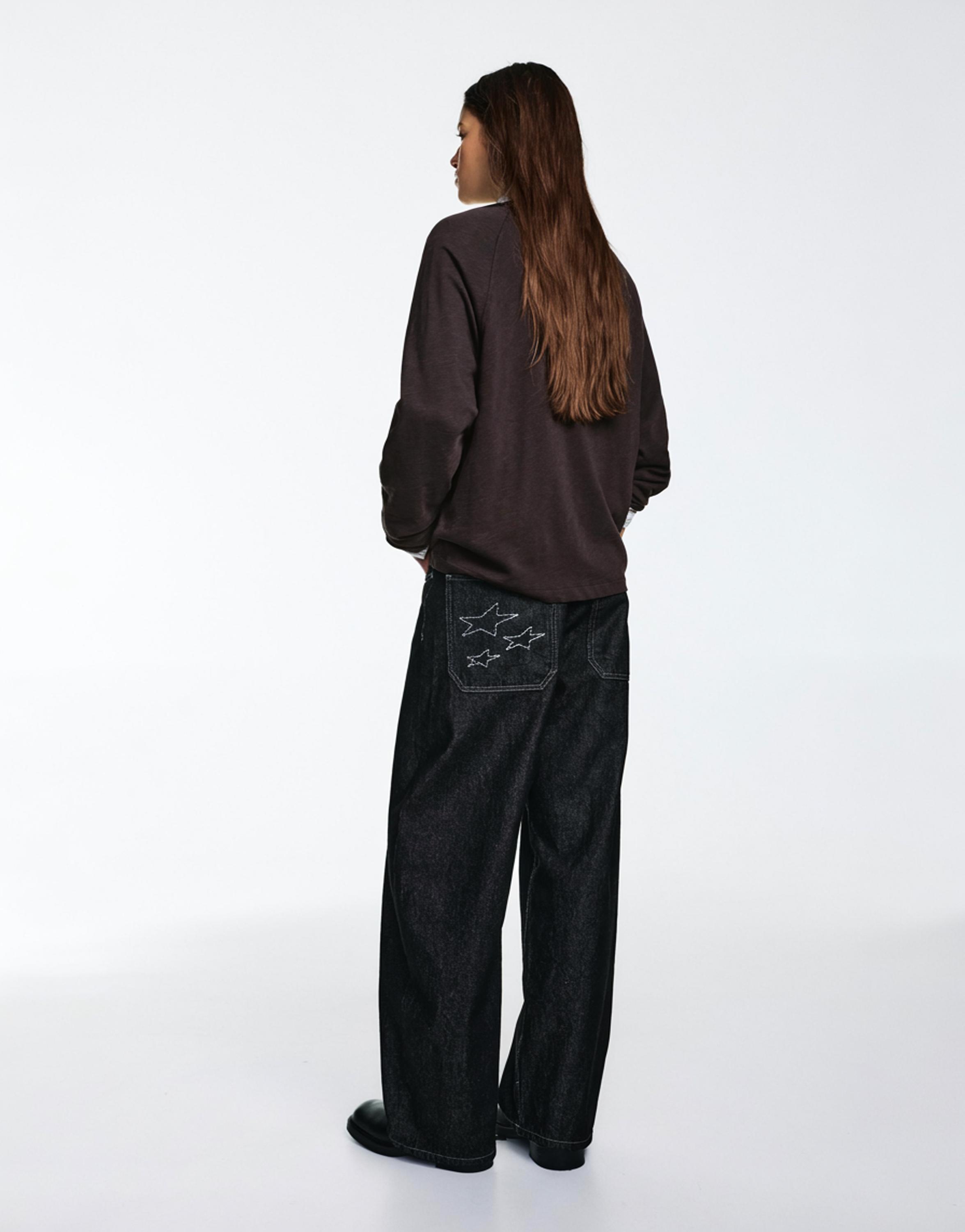 Uzun kollu reglan kesim t-shirt - Görsel 89